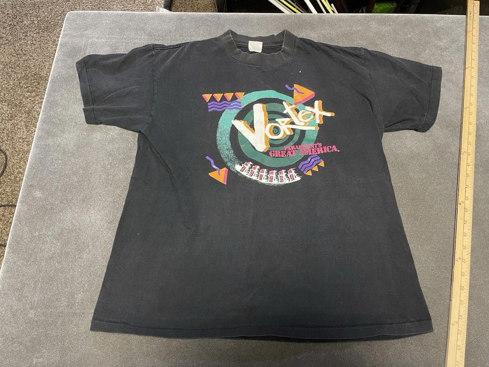 Other Vintage 90s Six Flags Great America Vortex Roller Coaster Size US M / EU 48-50 / 2 - 1 Thumbnail
