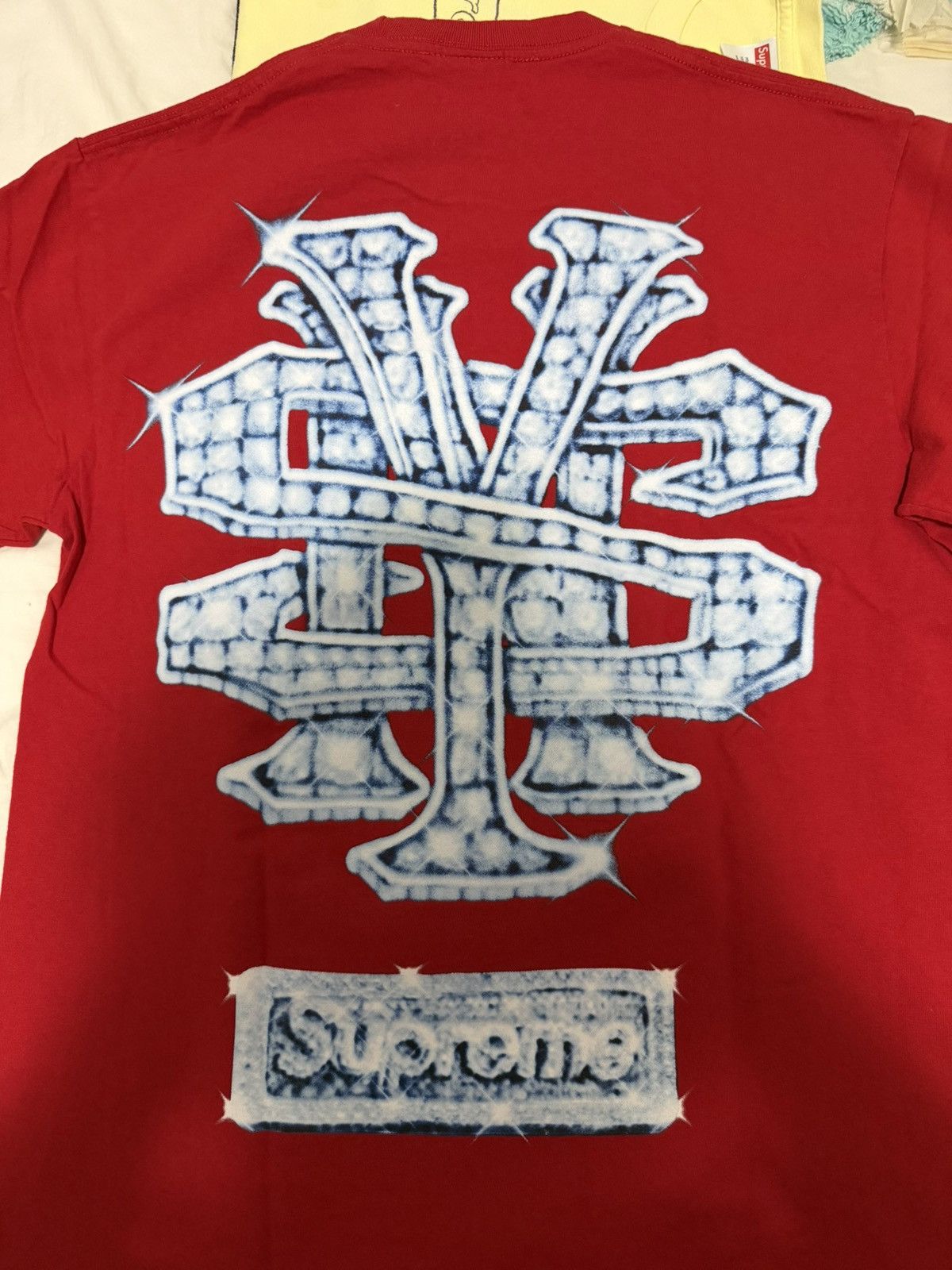 Supreme Supreme Snowman Tee Red FW25 Size US M / EU 48-50 / 2 - 2 Thumbnail