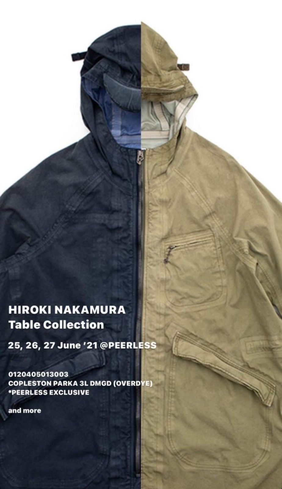 Visvim VISVIM COPLESTON PARKA 3L DMGD (OVERDYE) PEERLESS