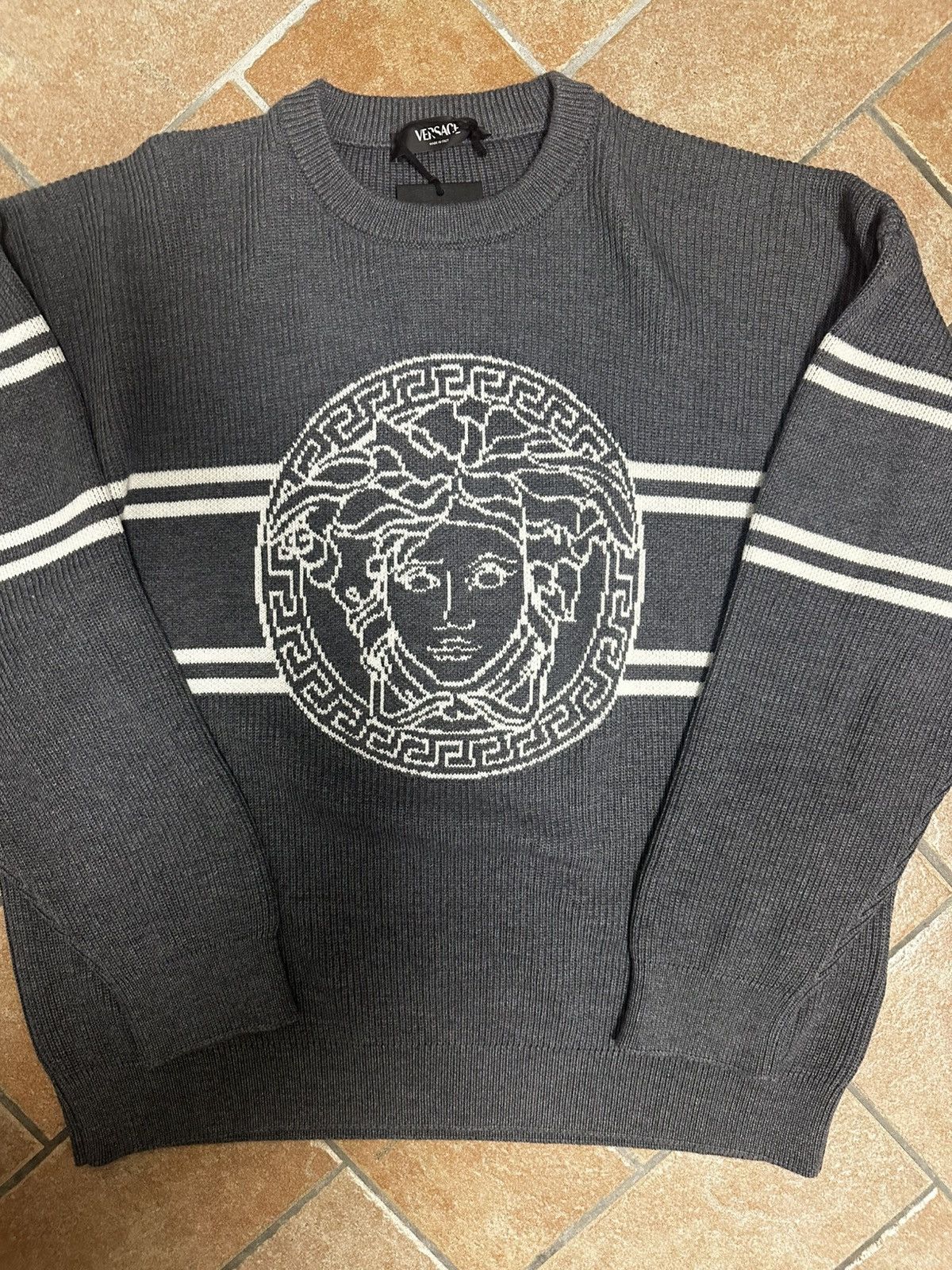 Versace Versace Grey Sweatshirt Size US XL / EU 56 / 4 - 2 Thumbnail