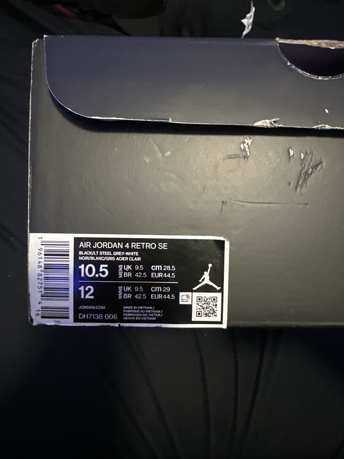 Jordan Brand Jordan 4 black canvas 🥷 Size US 10.5 / EU 43-44 - 8 Thumbnail
