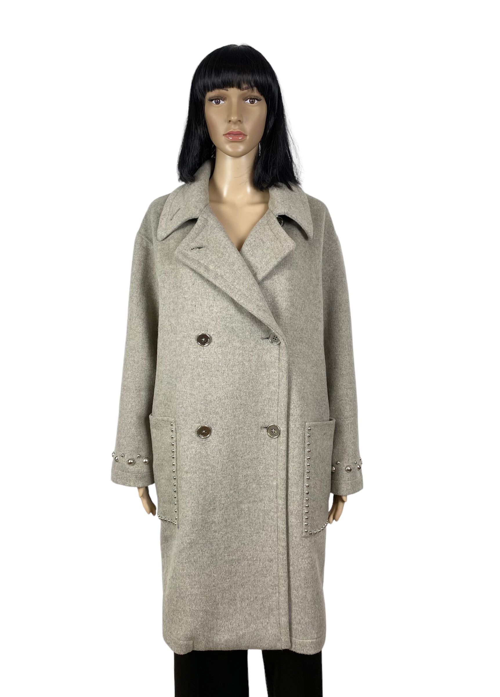 TWINSET twin-set double-breasted wool coat decorated size S Size S / US 4 / IT 40 - 1 Thumbnail