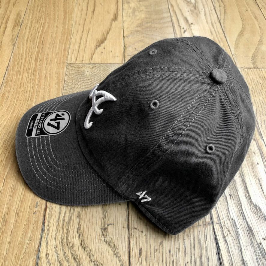 47 Brand Atlanta Braves 47 Brand MLB Fitted Cap Hat L Large Size ONE SIZE - 2 Thumbnail