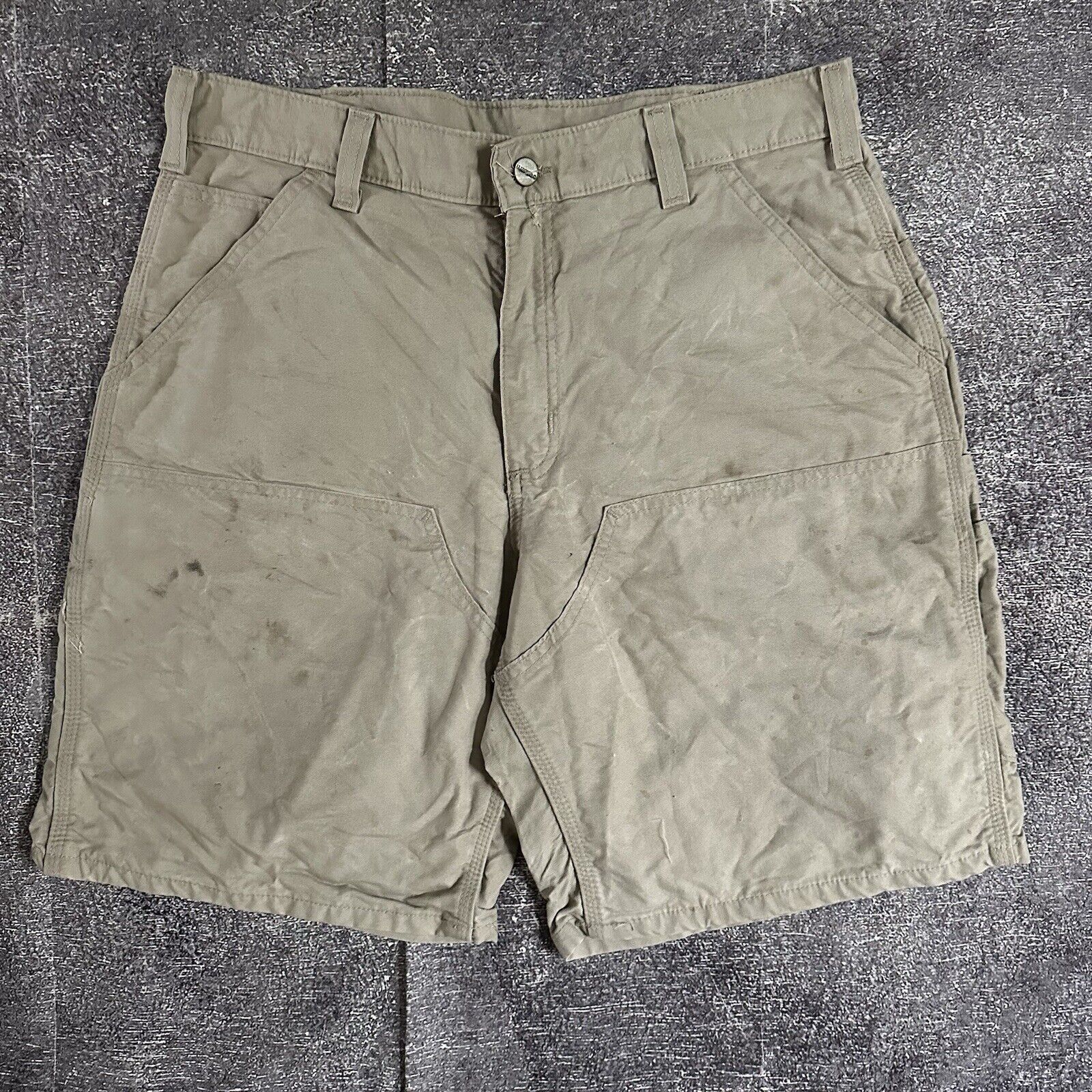 Carhartt Vintage Carhartt Double Front Knee Canvas 10" Shorts Sz 34 Size US 34 / EU 50 - 1 Thumbnail