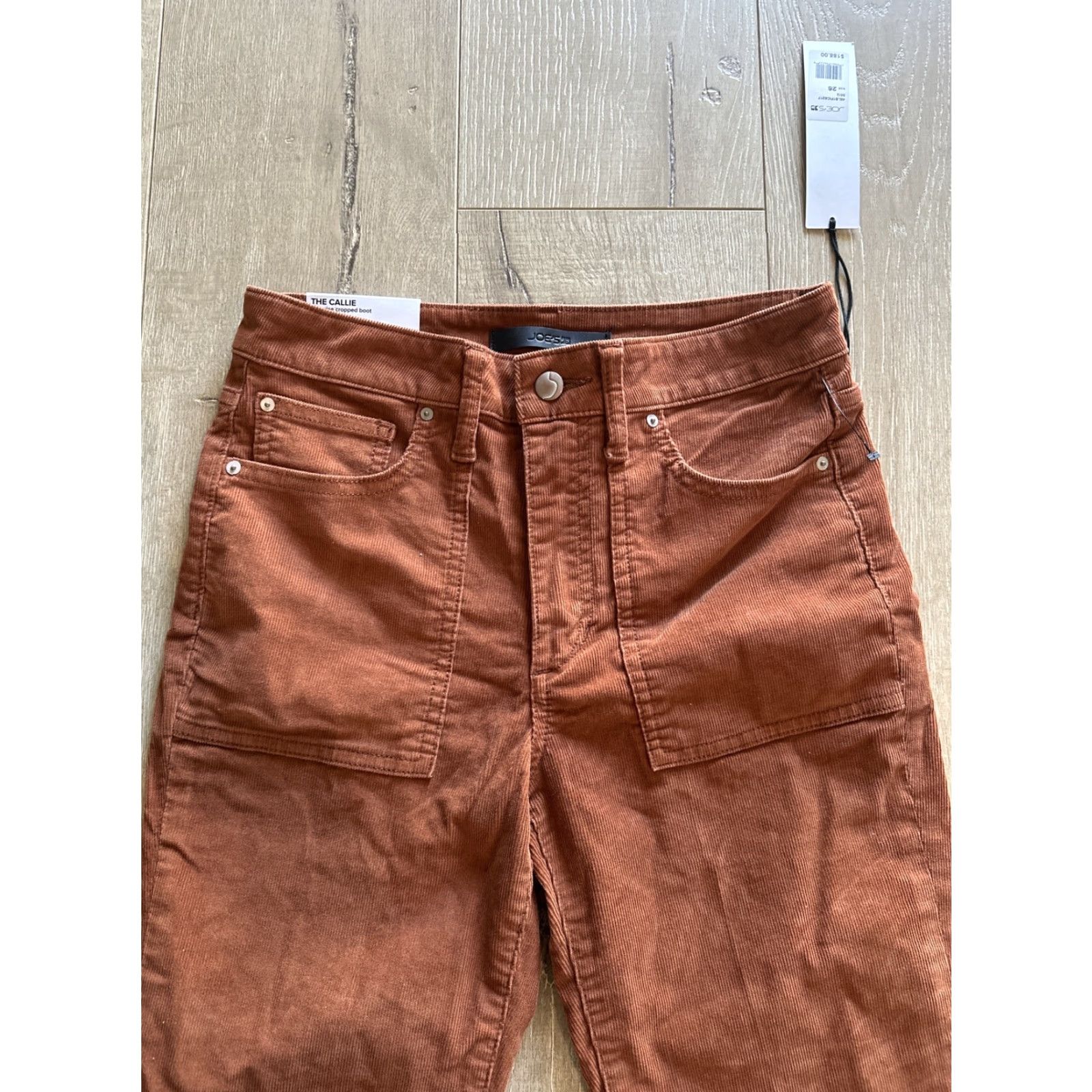 Vintage Joe's Jeans Callie High Rise Cropped Bootcut Jeans Size 26 Brown Orange Women's Size 26" / US 2 / IT 38 - 4 Thumbnail