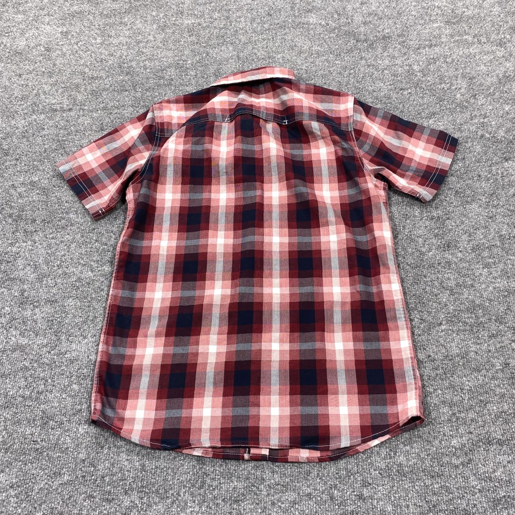 Wrangler Wrangler Shirt Mens Small Red Plaid Short Sleeve Button Up Stretch Casual Wear Size US S / EU 44-46 / 1 - 5 Thumbnail
