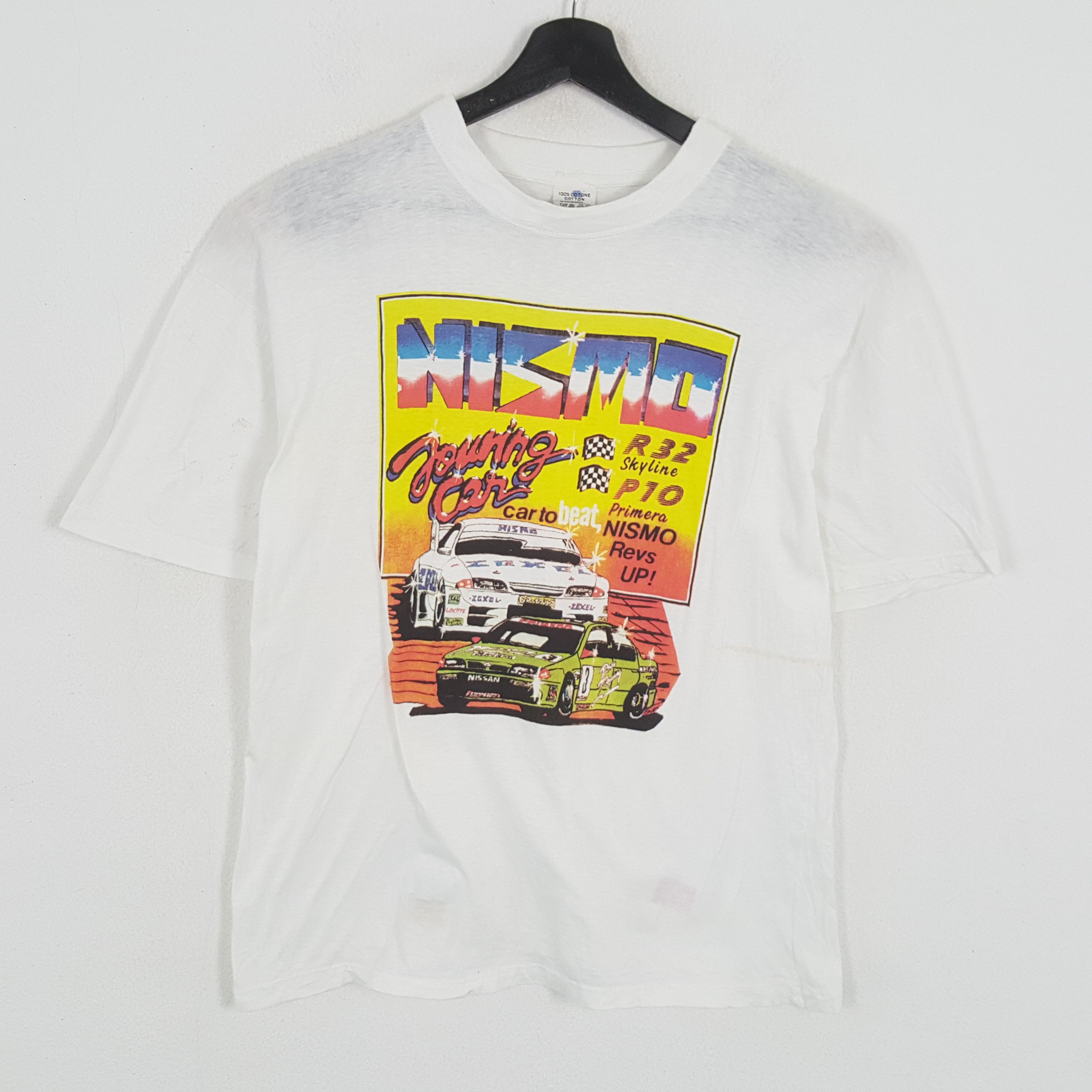 Vintage NISMO SKYLINE R32 Racing Cars Motorsports Tshirt Size US L / EU 52-54 / 3 - 1 Thumbnail