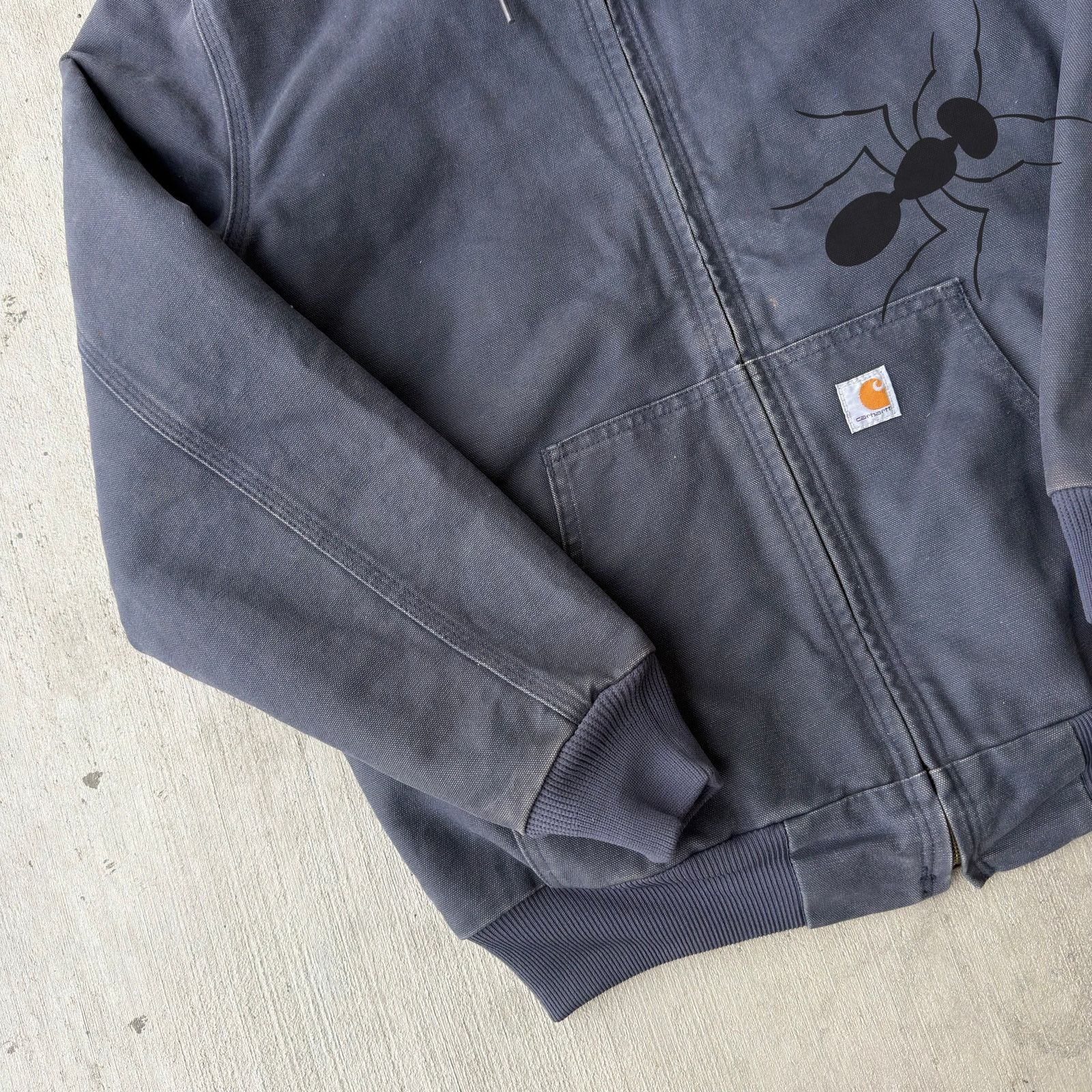 Carhartt × Vintage Carhartt WOMENS WJ130 blue hooded work wear jacket Size US M / EU 48-50 / 2 - 2 Thumbnail