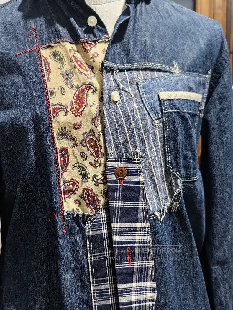 Junya Watanabe Junya Watanabe Patchwork denim shirt Size US S / EU 44-46 / 1 - 4 Thumbnail