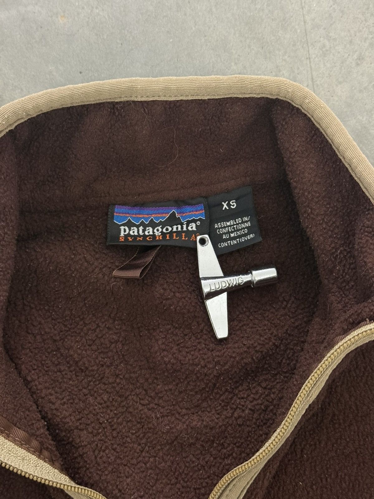 Patagonia Vintage Patagonia Synchila Quarter Zip Dark Burgundy USA 90s Size US XS / EU 42 / 0 - 3 Thumbnail