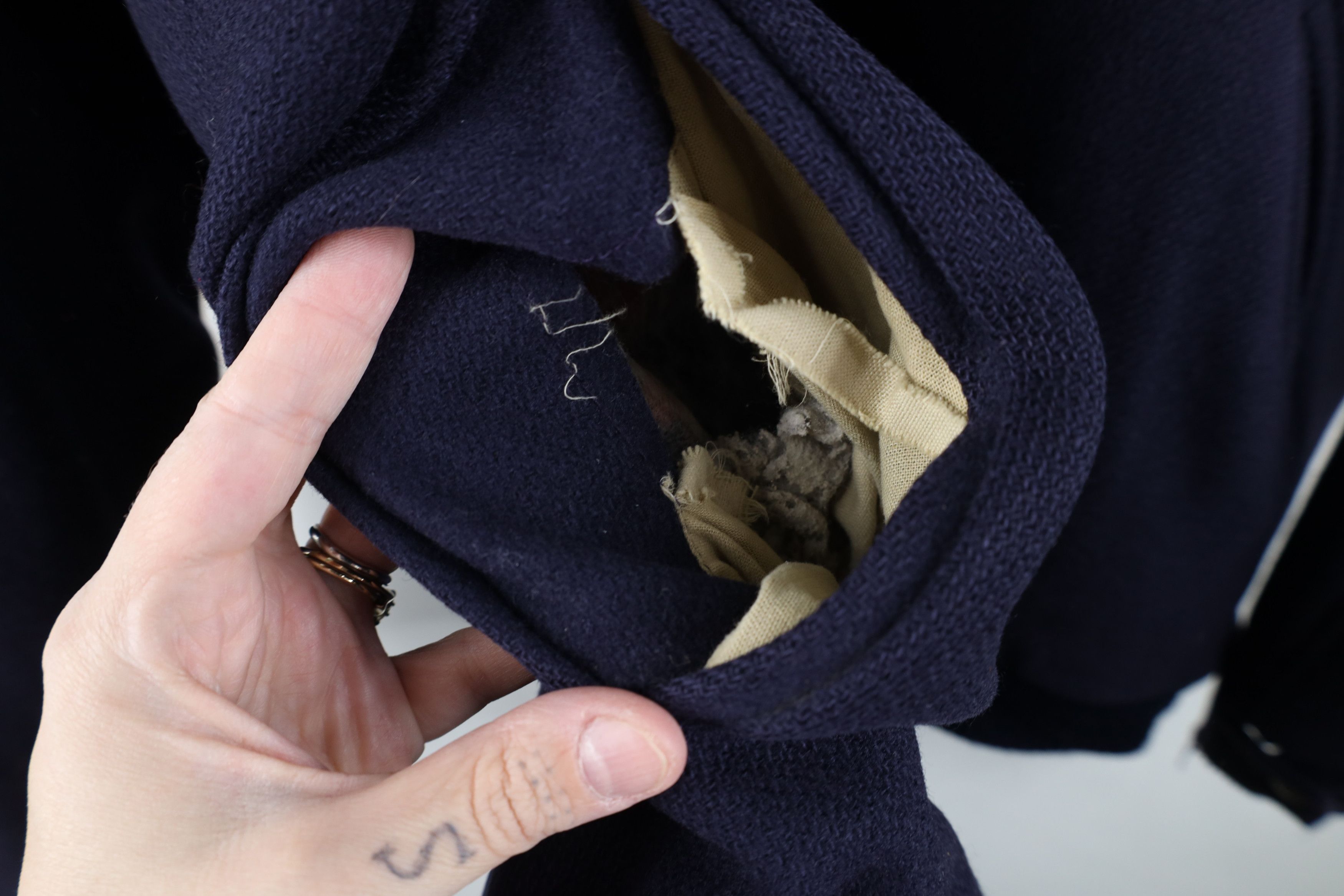 Woolrich Woolen Mills Vintage 90s Woolrich Full Zip Bomber Jacket Navy Blue USA Size US XL / EU 56 / 4 - 8 Thumbnail