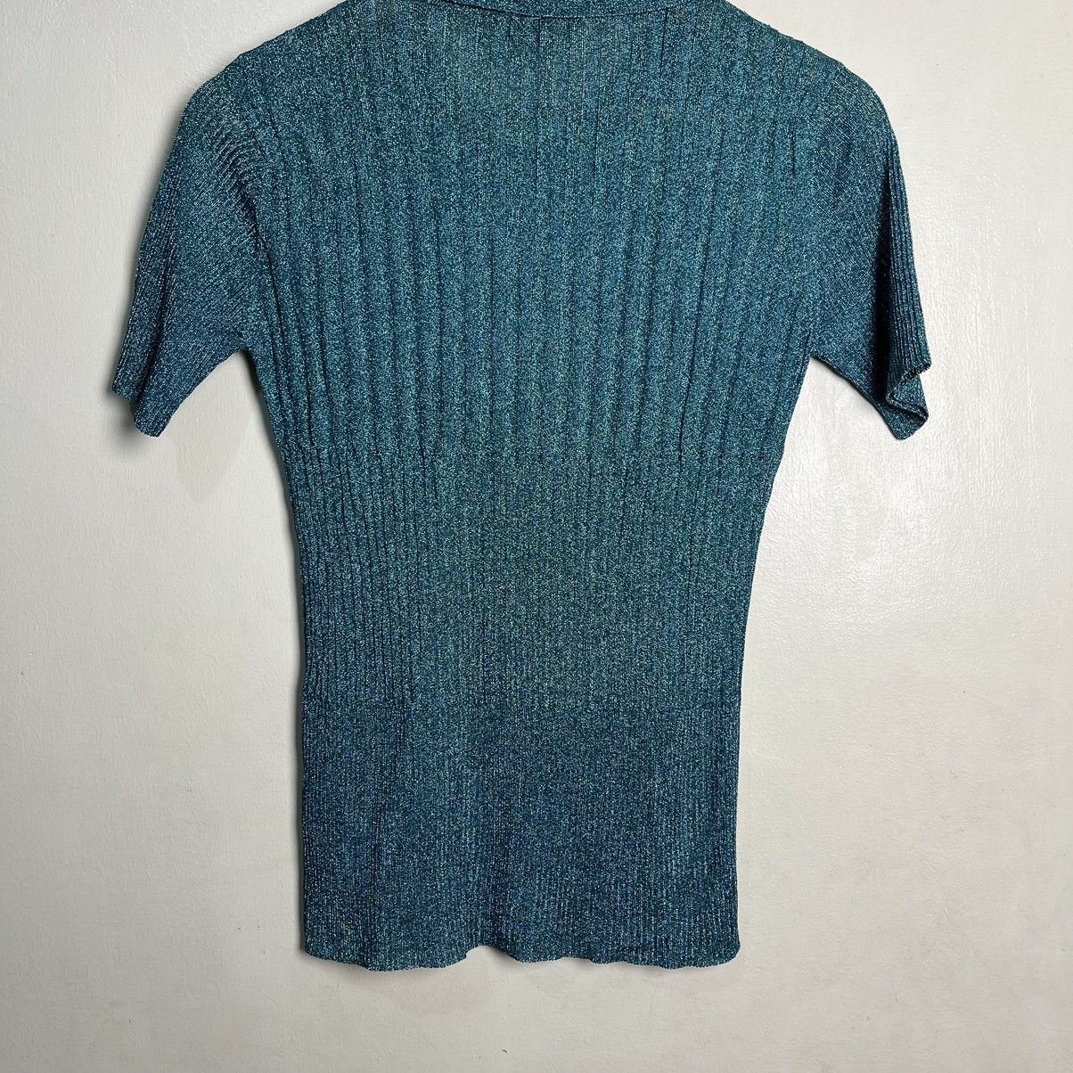 Maison Kitsune Maison Kitsune Short Sleeve Lame Knit Tops Size M / US 6-8 / IT 42-44 - 15 Thumbnail