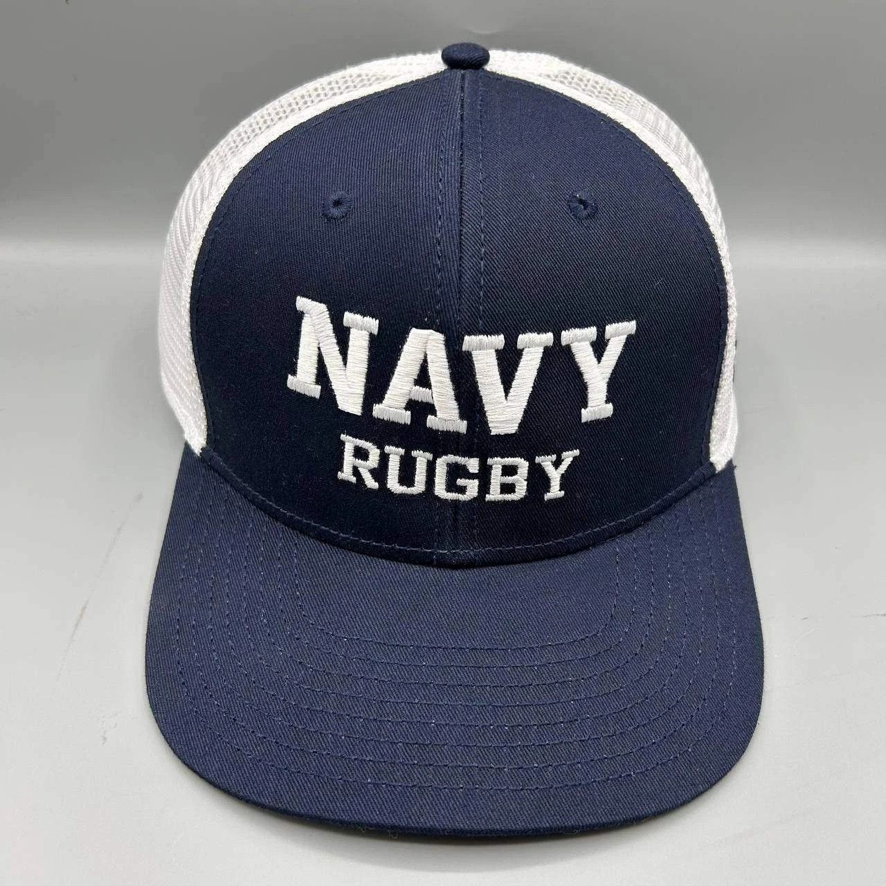 Under Armour Navy Rugby Trucker Hat Men Low Profile Fit Snap Back Size ONE SIZE - 1 Thumbnail
