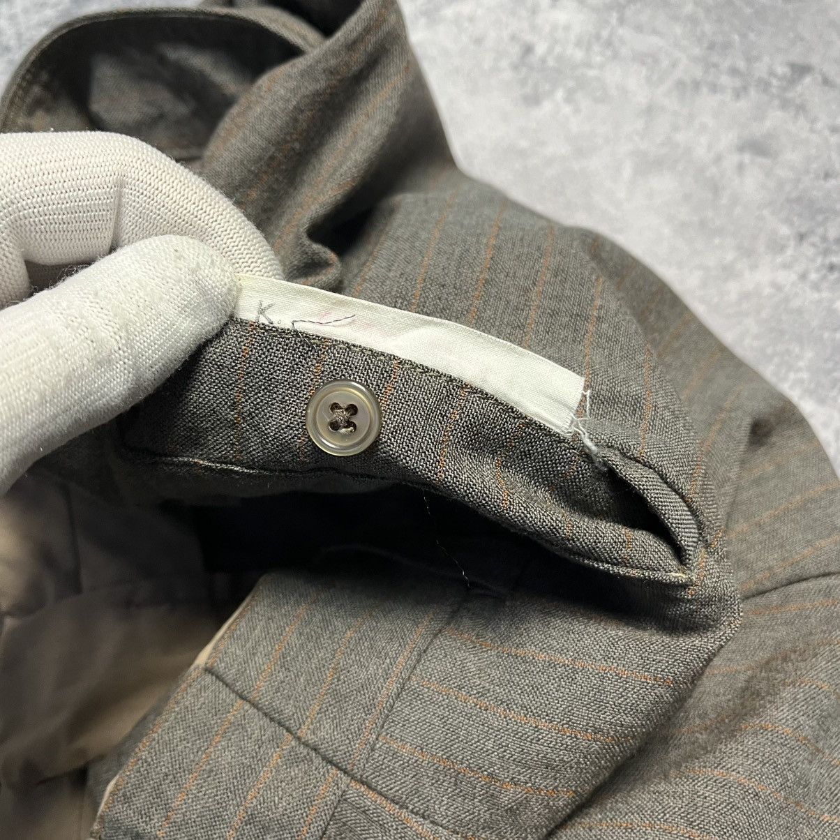 Aquascutum × Vintage Vintage Aquascutum Striped Wool Brown Suit Blazer Pants Size 42L - 23 Thumbnail