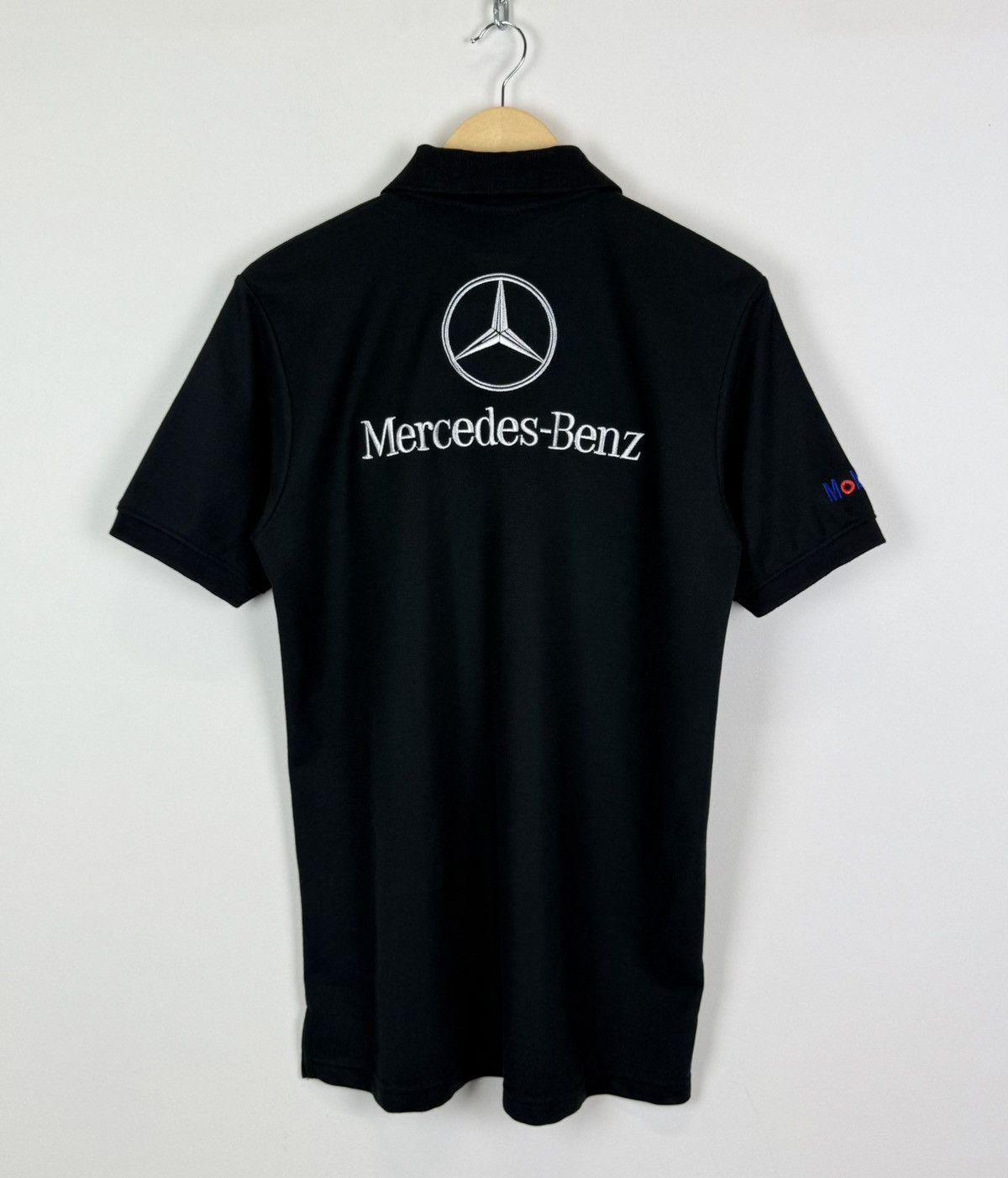 Mercedes-Benz Vintage Mercedes-Benz Mobil 1 Formula One Racing Polo Shirt Size US L / EU 52-54 / 3 - 11 Thumbnail