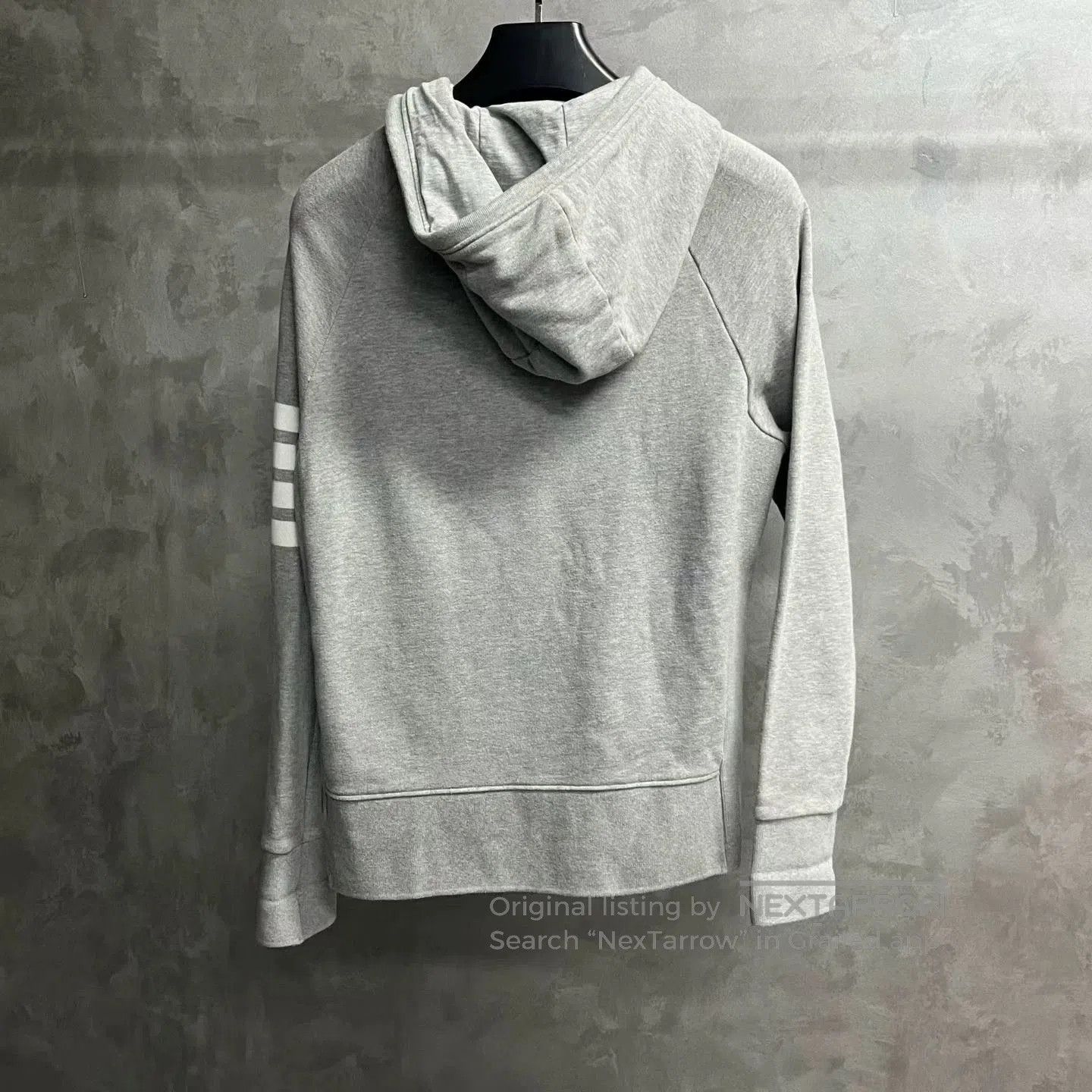 Thom Browne thom browne gray striped zip-up hoodie. Size US M / EU 48-50 / 2 - 2 Thumbnail