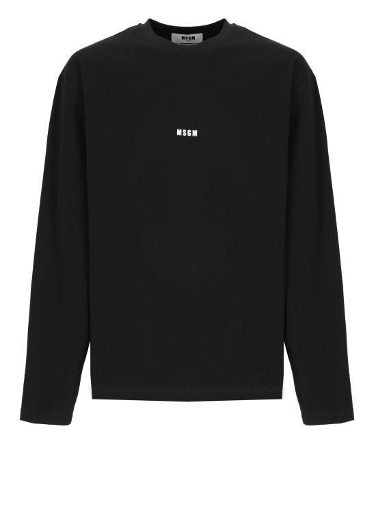 MSGM MSGM Men T-Shirts 2000MM501 20000299 Black Size US L / EU 52-54 / 3 - 1 Thumbnail