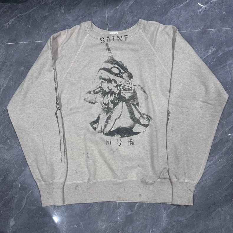 Saint Michael Saint Michael Wash the old hoodie with rice white water Size US M / EU 48-50 / 2 - 1 Thumbnail