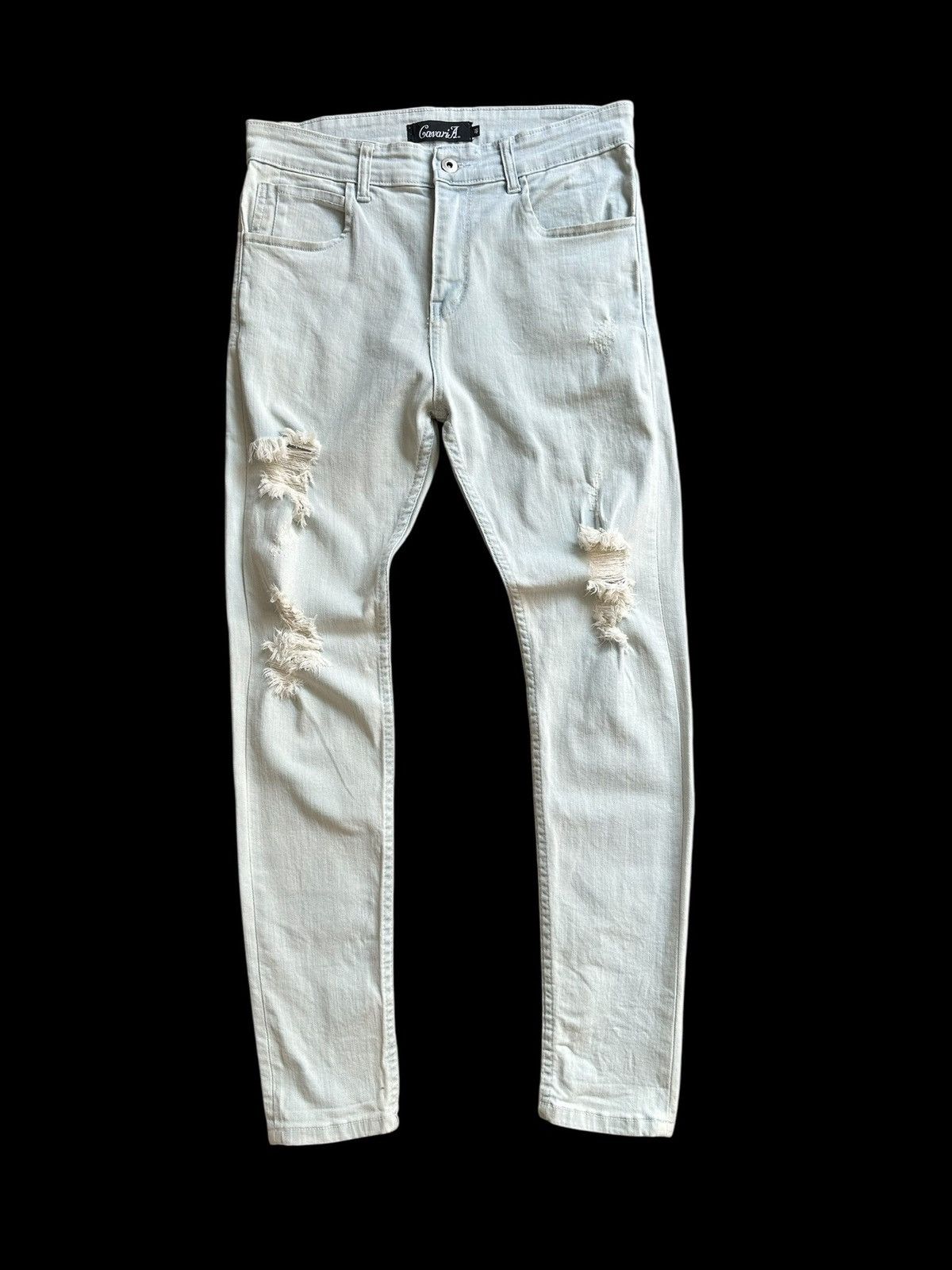 CIVARIZE 🔥Jrock / Vkei🔥 - CavariA washed blue distressed denim Size US 30 / EU 46 - 1 Thumbnail