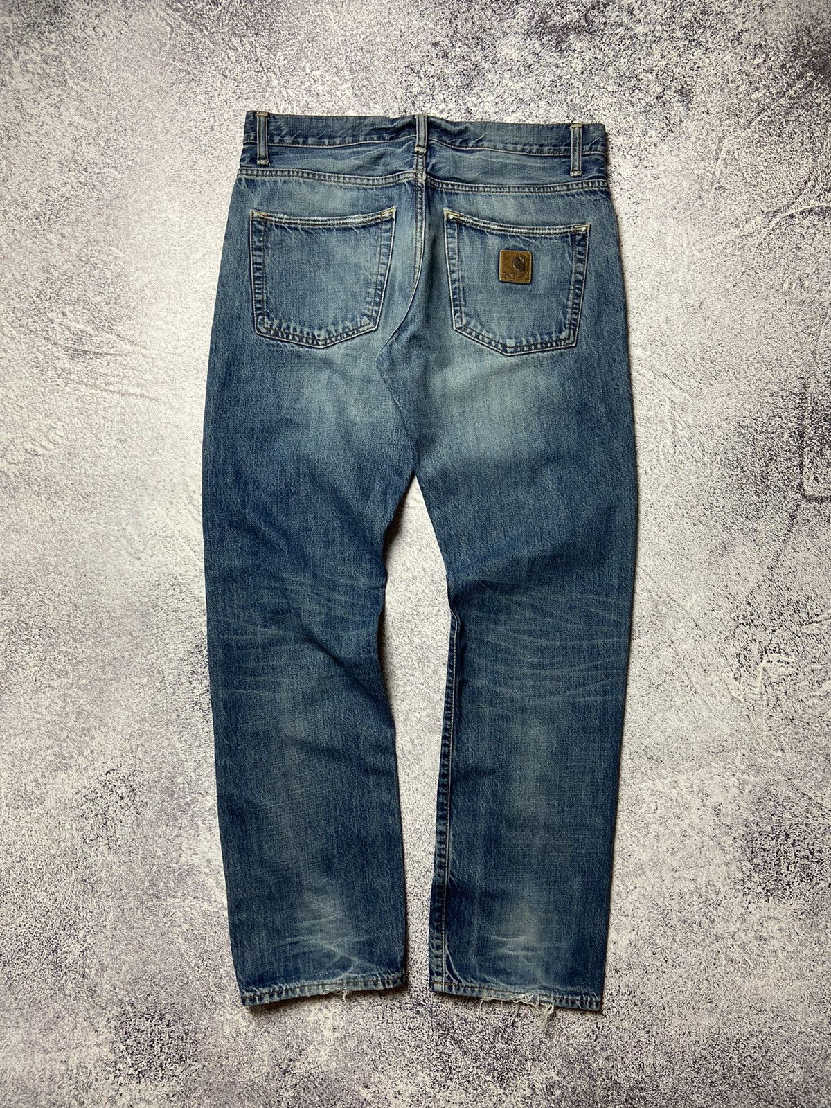Carhartt × Vintage Vintage Carhartt Jeans Work Denim Pants Skate Style Rare Size US 33 - 1 Thumbnail