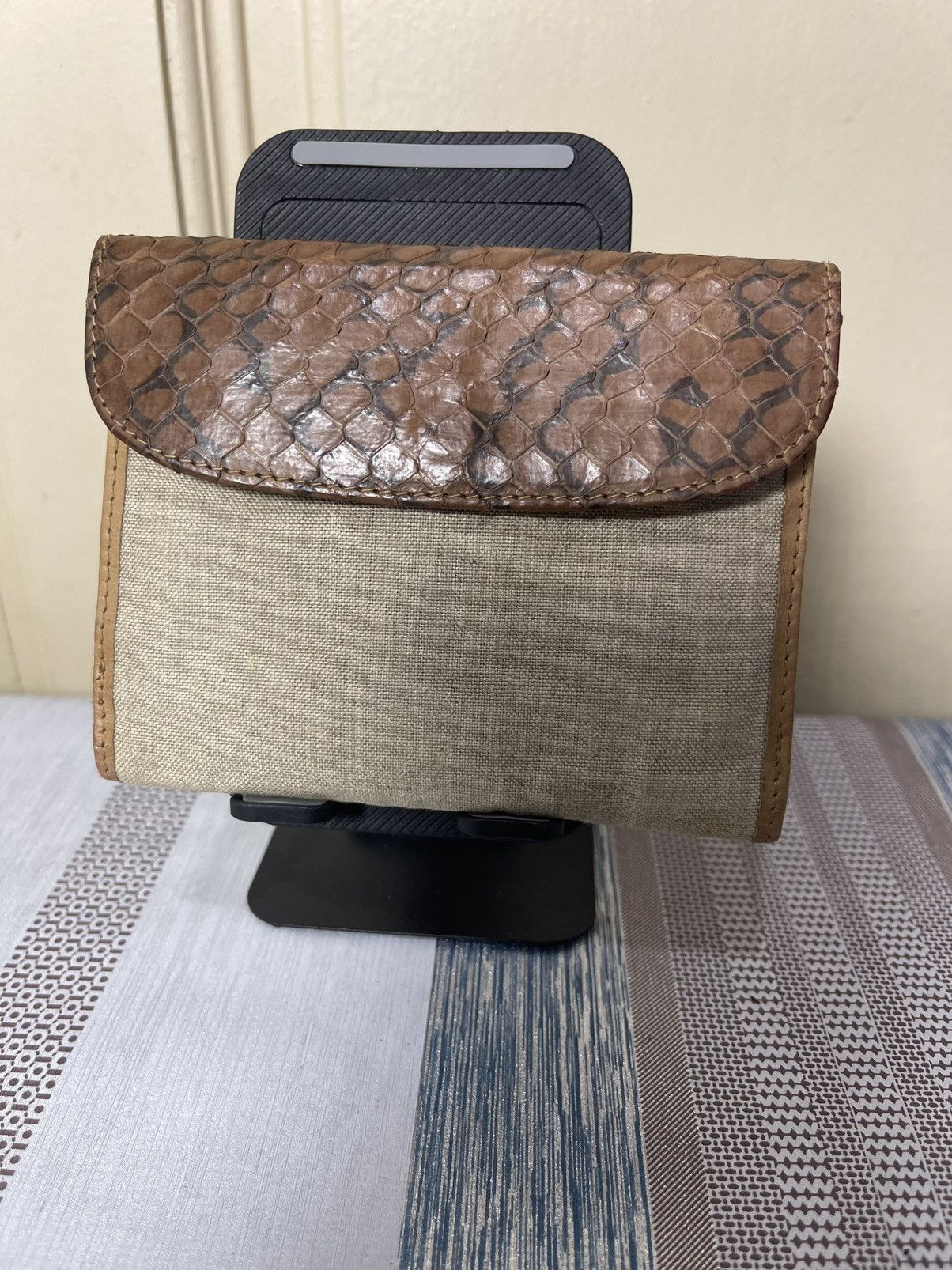 Bally Vintage Bally snake plus canvas wallet Size ONE SIZE - 1 Thumbnail