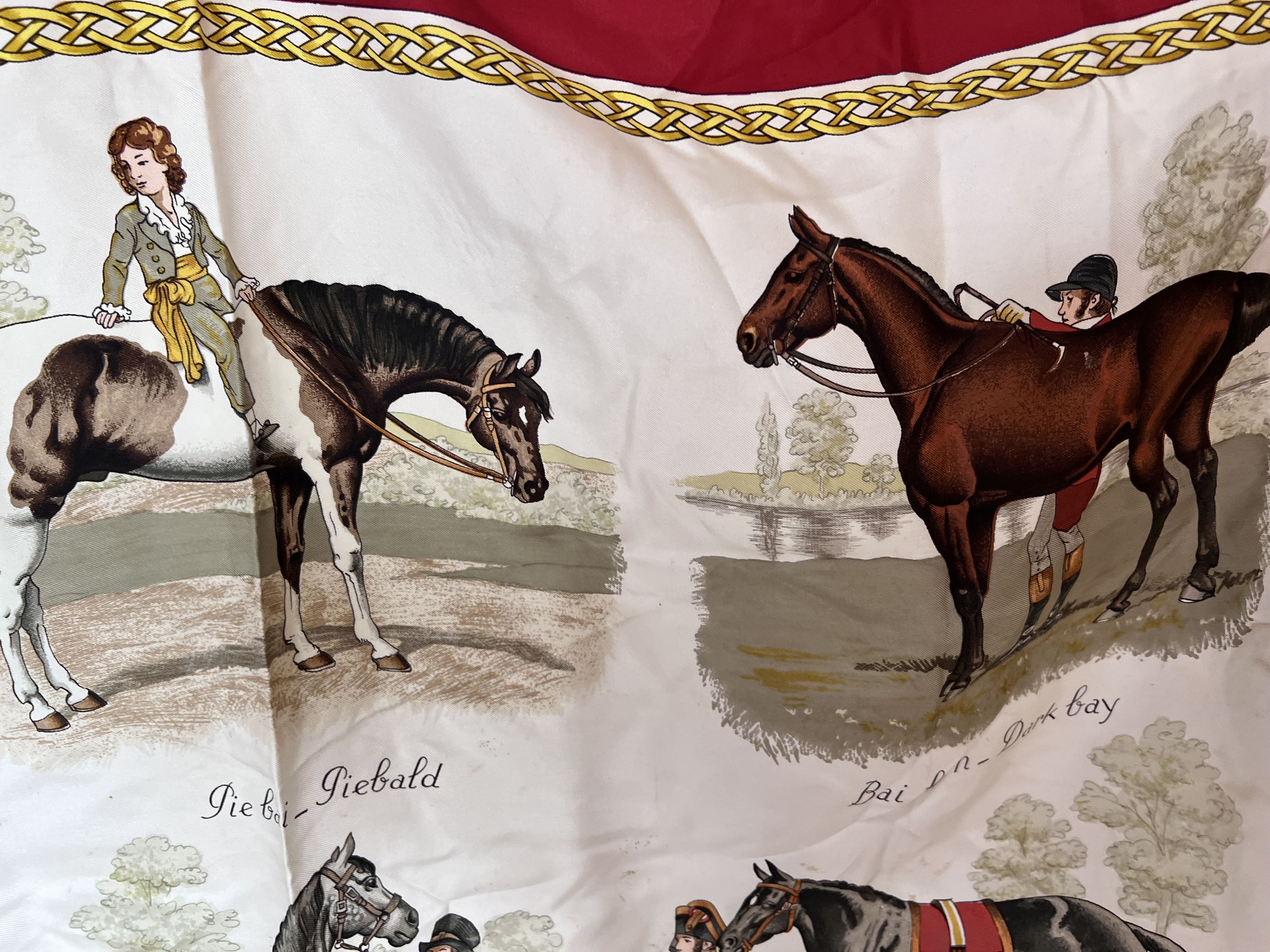 Hermes HERMES SILK SCARF LES ROBES CARRE PHILIPPE LEDOUX HAND ROLL Size ONE SIZE - 3 Thumbnail