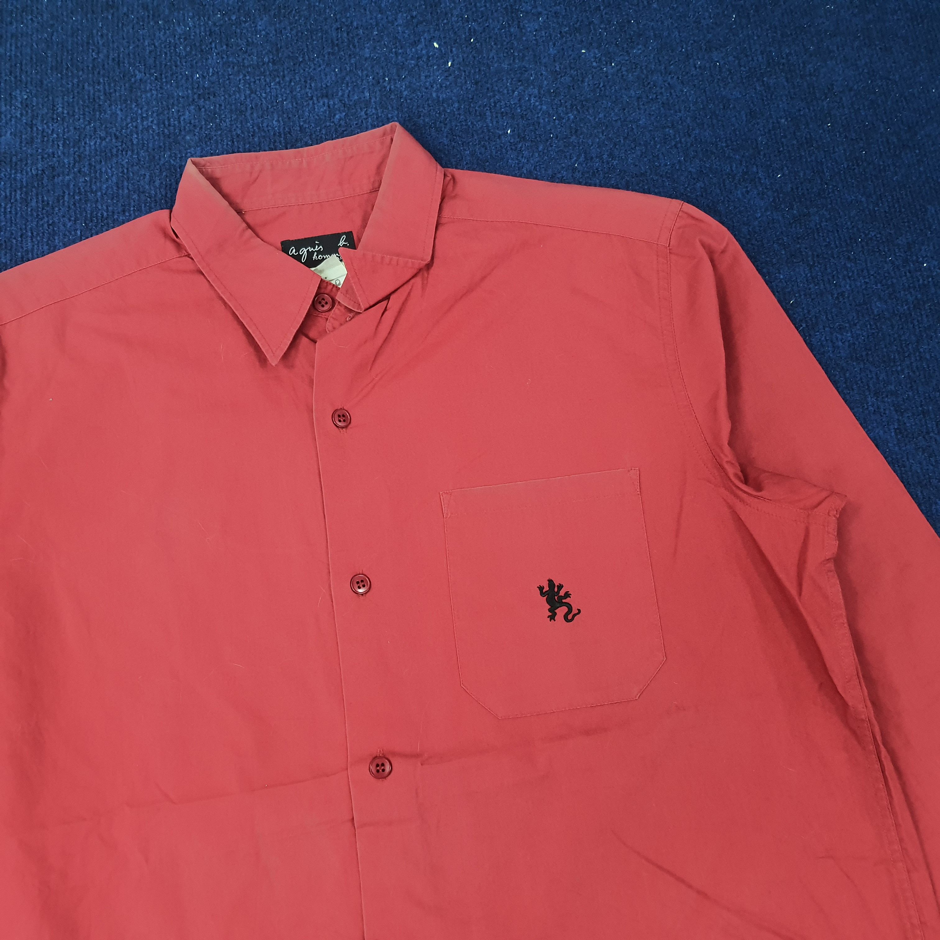 Designer × Vintage × agnes b. Vintage Agnes b. Designer Button Up Shirt C219N57 Size US M / EU 48-50 / 2 - 2 Thumbnail