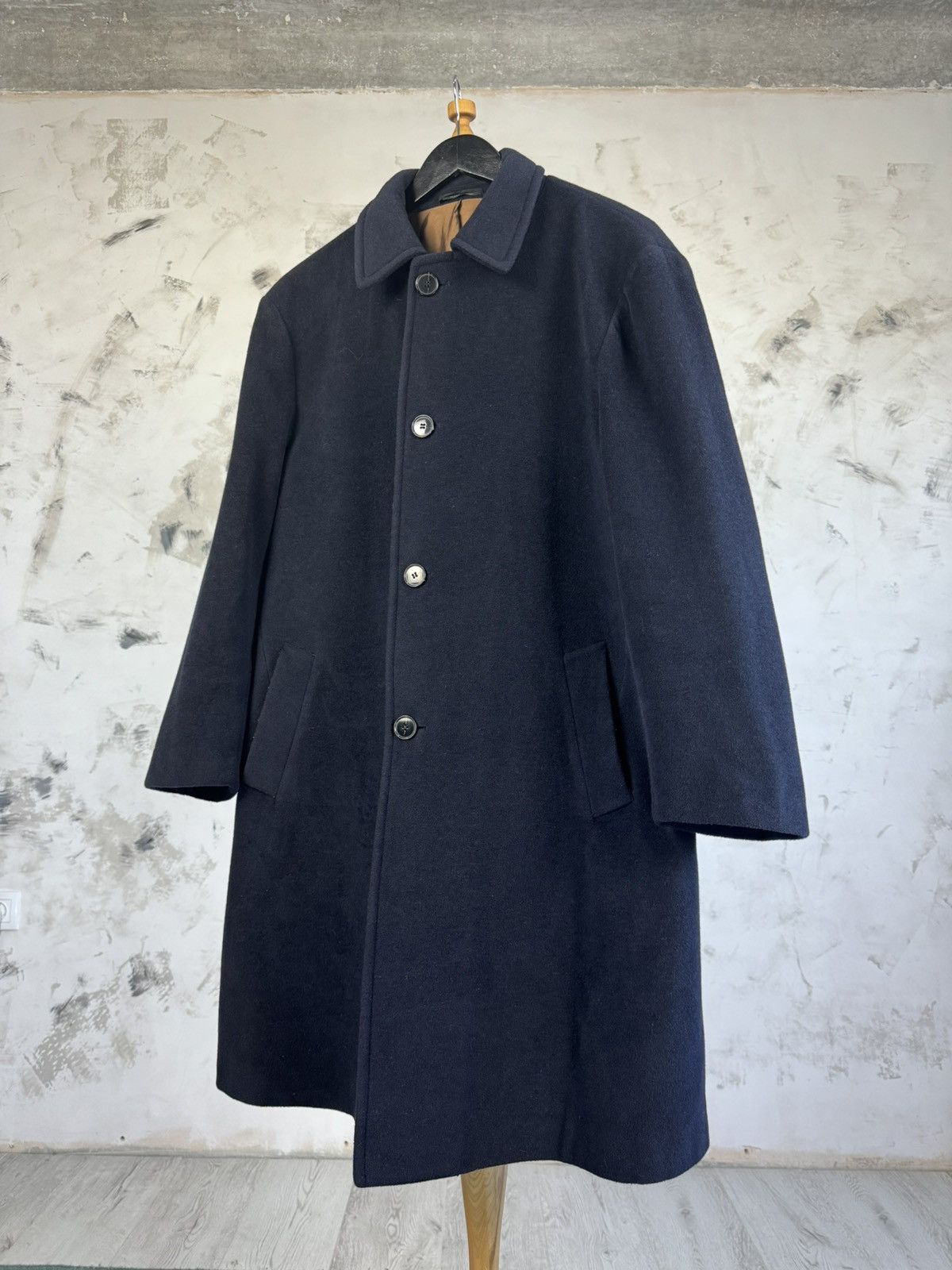 Vintage Vintage Marks Spencer Wool Coat Jacket Size L - XL Size US XL / EU 56 / 4 - 3 Thumbnail