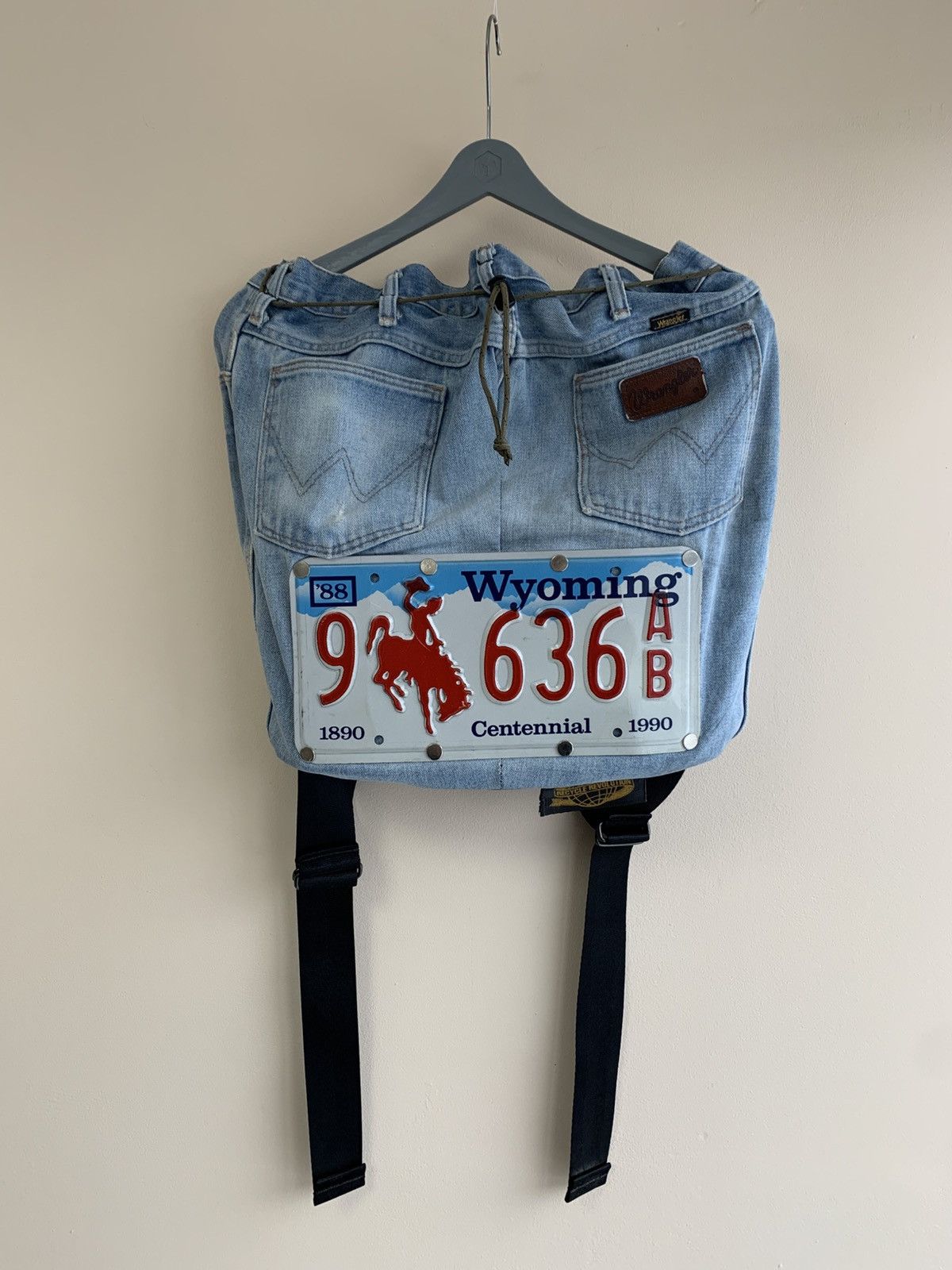 Wrangler Vintage Wrangler Backpack License Plate Recycle Revolution Size ONE SIZE - 1 Thumbnail