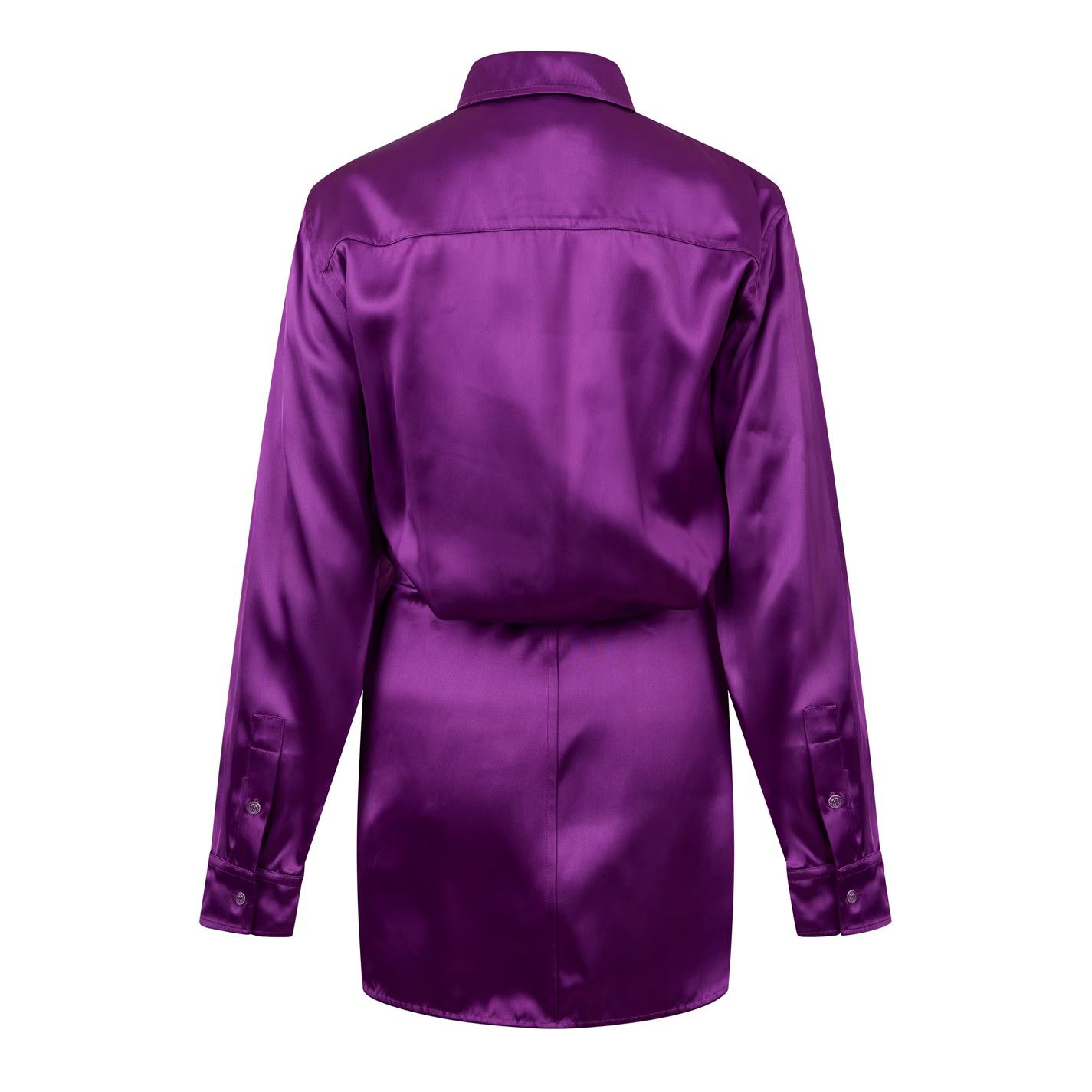 Off-White o1g2r1mq0125 Duchesse Shirt in Dark Purple Size XS / US 0-2 / IT 36-38 - 2 Thumbnail