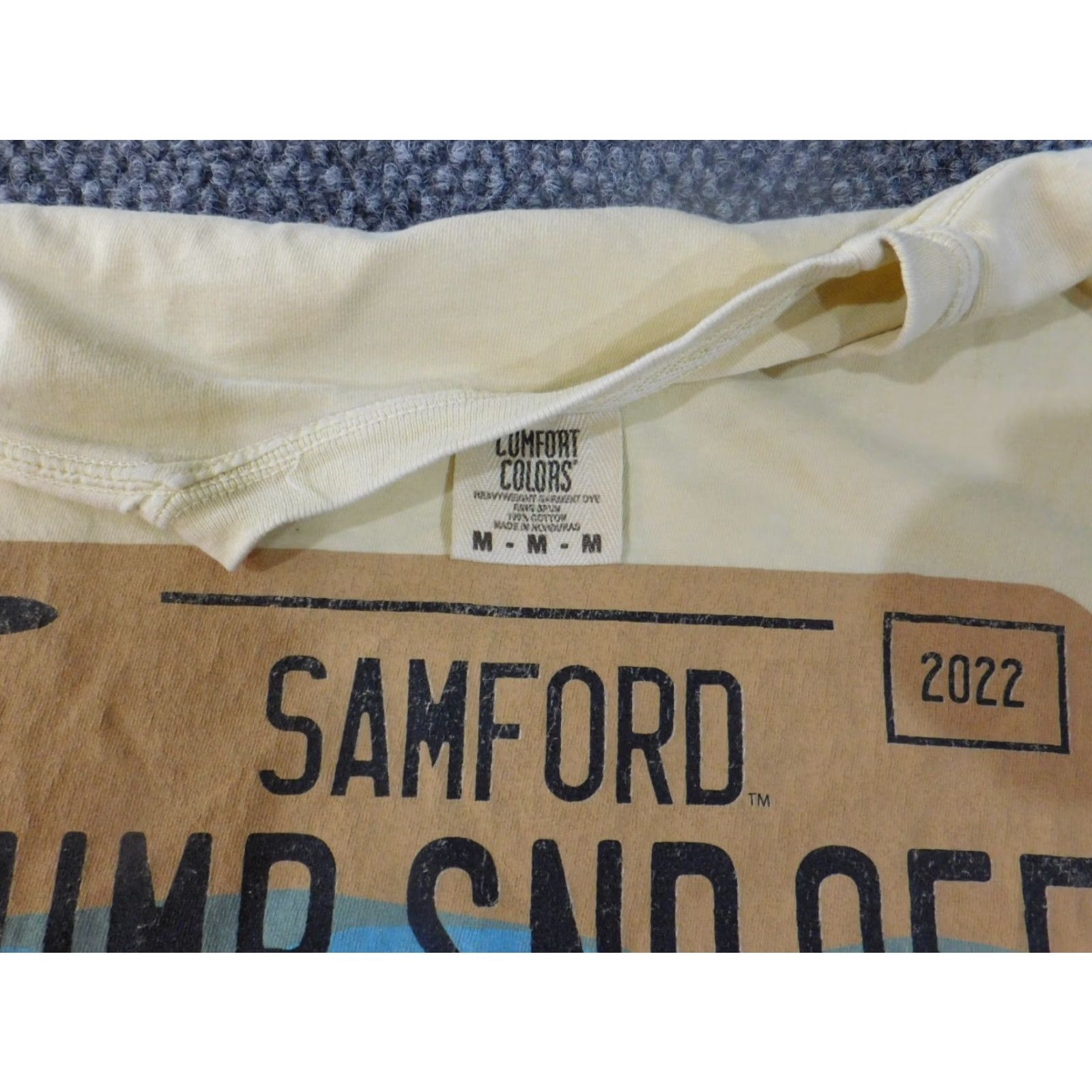 Comfort Colors Comfort Colors Shirt Mens M Yellow Logo Crew Neck Short Sleeve T-Shirt Breathing Knit Cotton Size US M / EU 48-50 / 2 - 5 Thumbnail