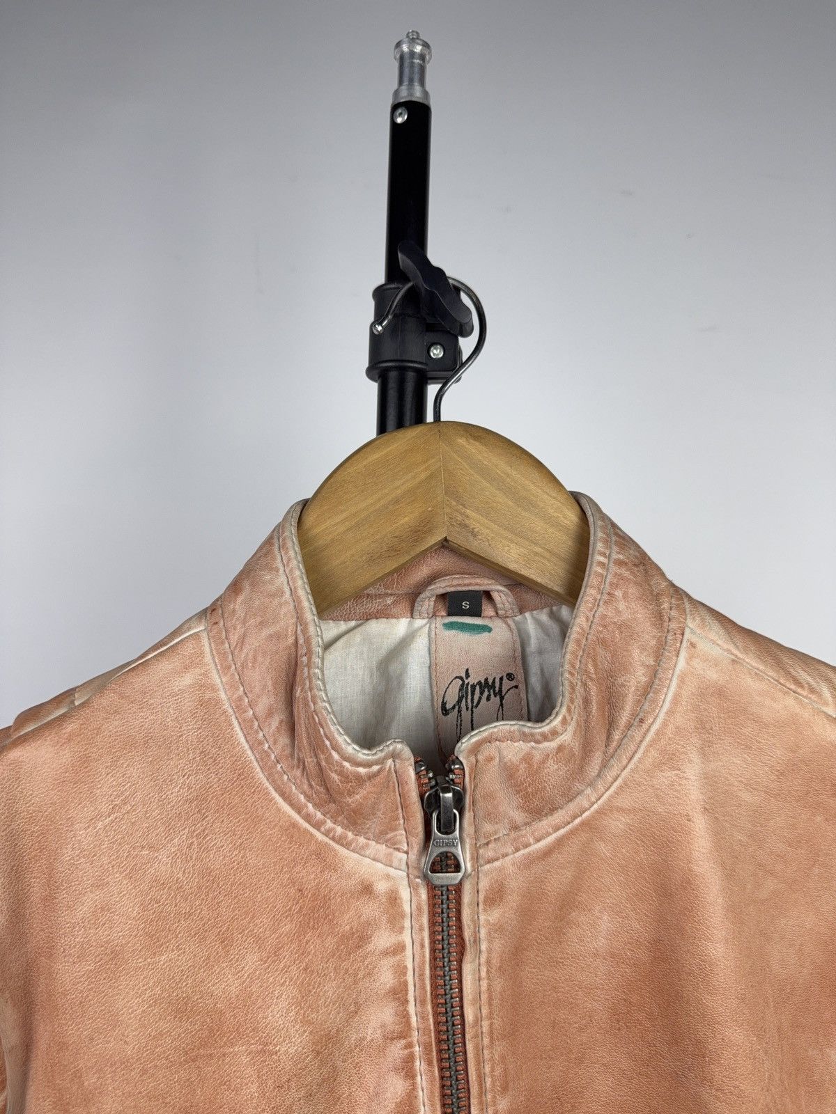 Genuine Leather Vintage 90s Gipsy Avant Garde Leather Biker MOTO Y2K Jacket Size S / US 4 / IT 40 - 4 Thumbnail