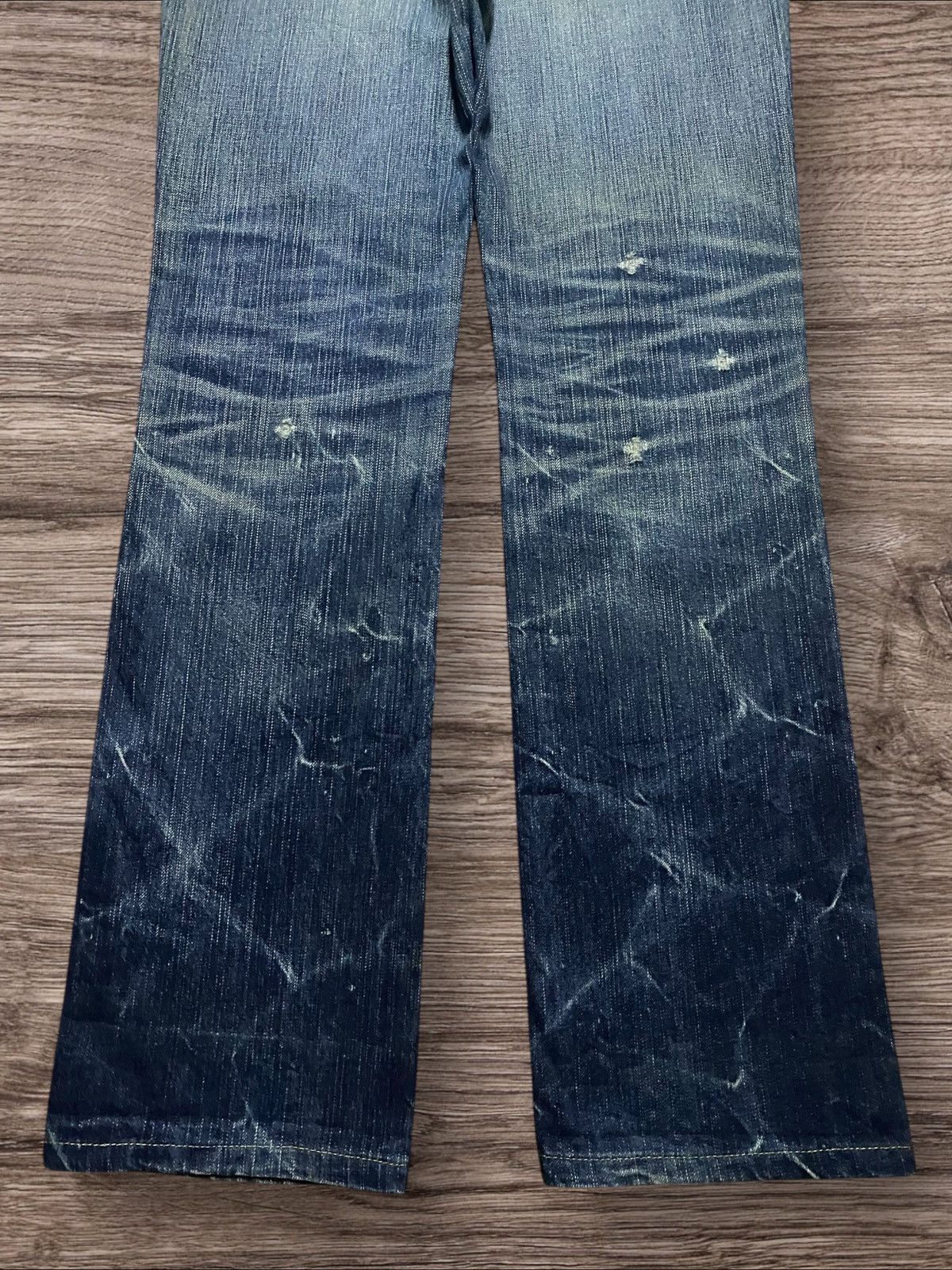 If Six Was Nine Vintage Japan Brand Made in Nippon Thunder Distressed Slim Size US 30 / EU 46 - 6 Thumbnail