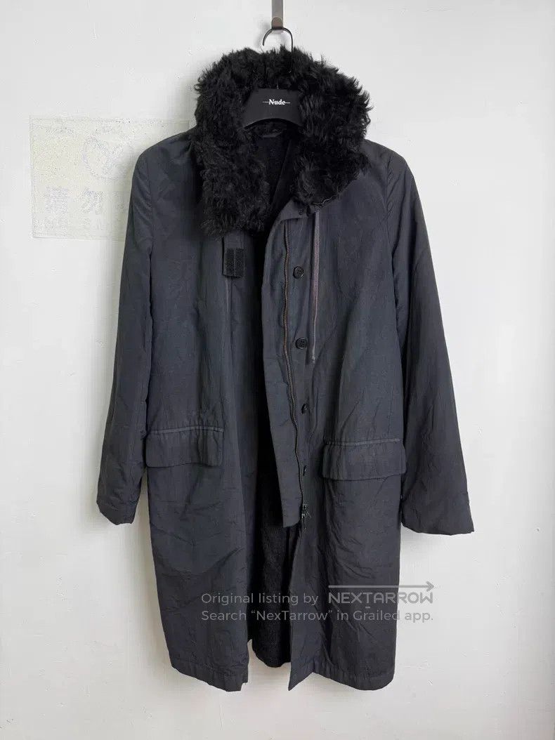Helmut Lang Helmut Lang Fur collar coat Size US XXS / EU 40 - 3 Thumbnail