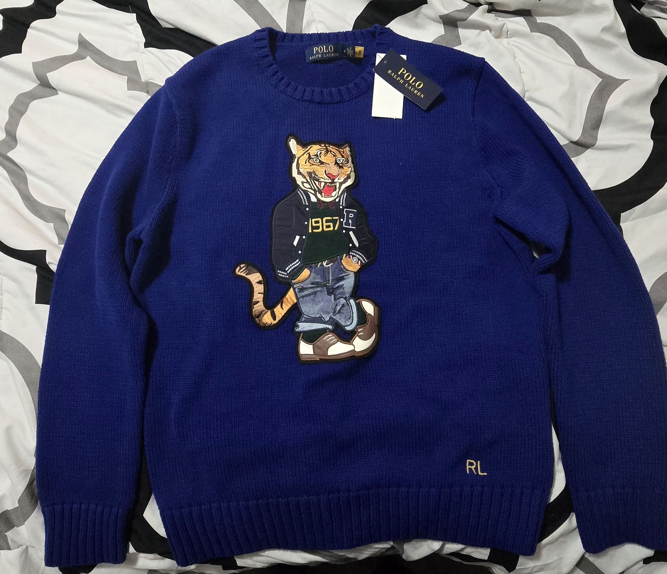 Polo Ralph Lauren Polo Ralph Lauren Polo Bear Tiger Head Sweater Size US M / EU 48-50 / 2 - 1 Thumbnail