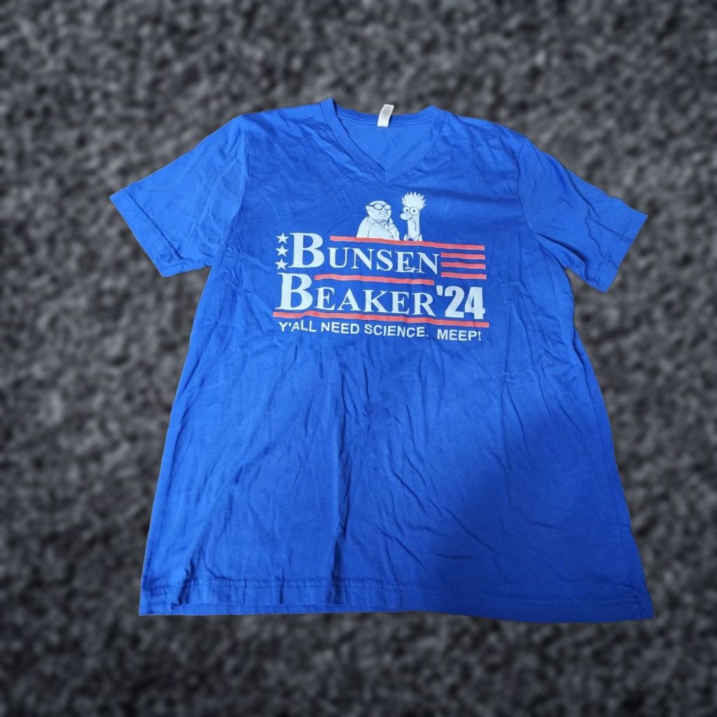 Vintage Womens XL Bunsen and Beaker 2024 Election Science Funny T Shirt Size XL / US 12-14 / IT 48-50 - 1 Thumbnail