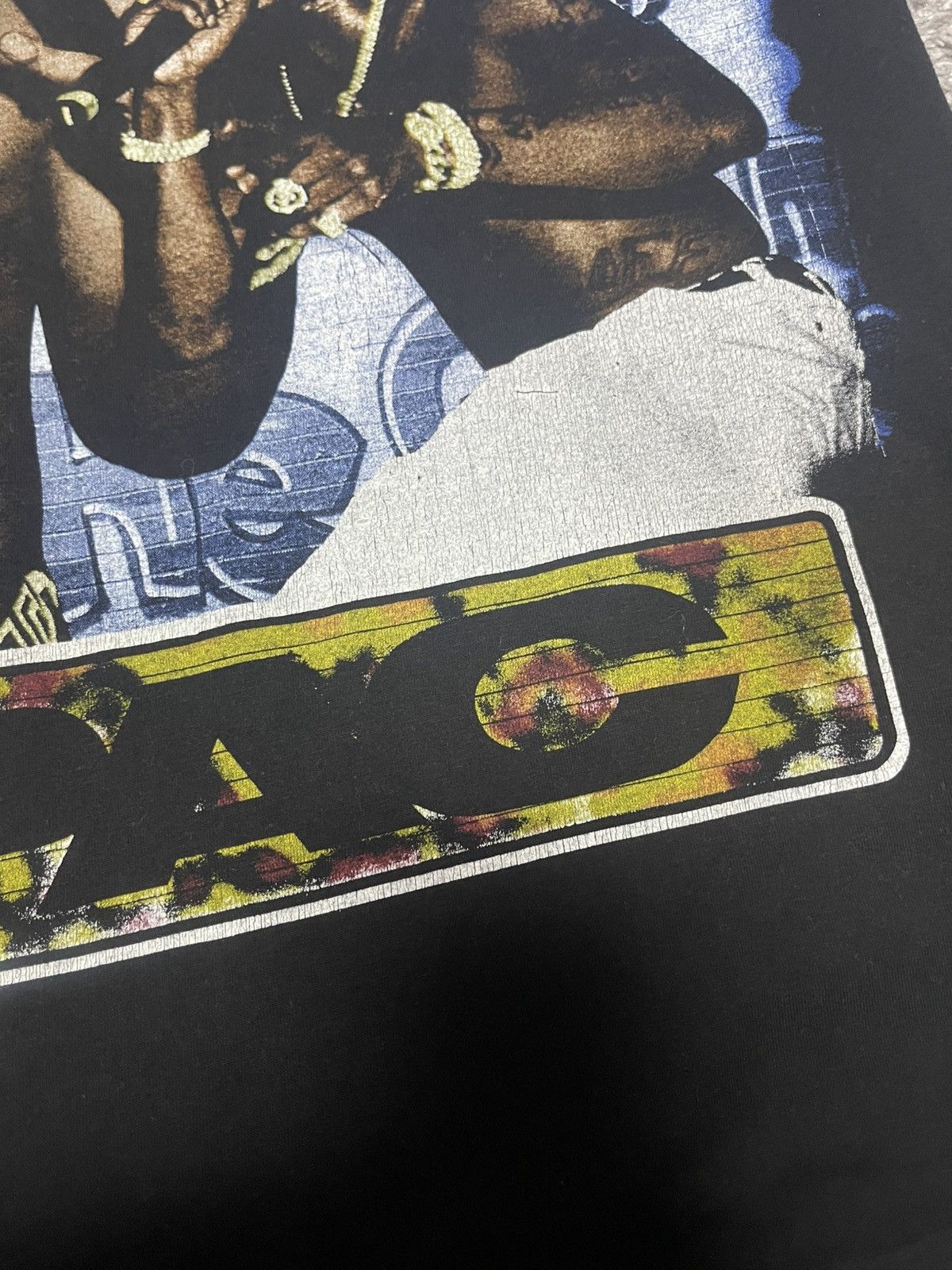 Rap Tees Vintage 2PAC Rap Tee Faded Black Tshirt size L Size US L / EU 52-54 / 3 - 11 Thumbnail