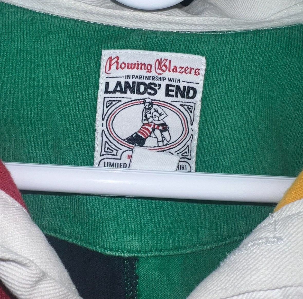 Lands' End × Rowing Blazers Rowing Blazers x Lands End Long Sleeve Colorblock Rugby Polo Size US L / EU 52-54 / 3 - 3 Thumbnail
