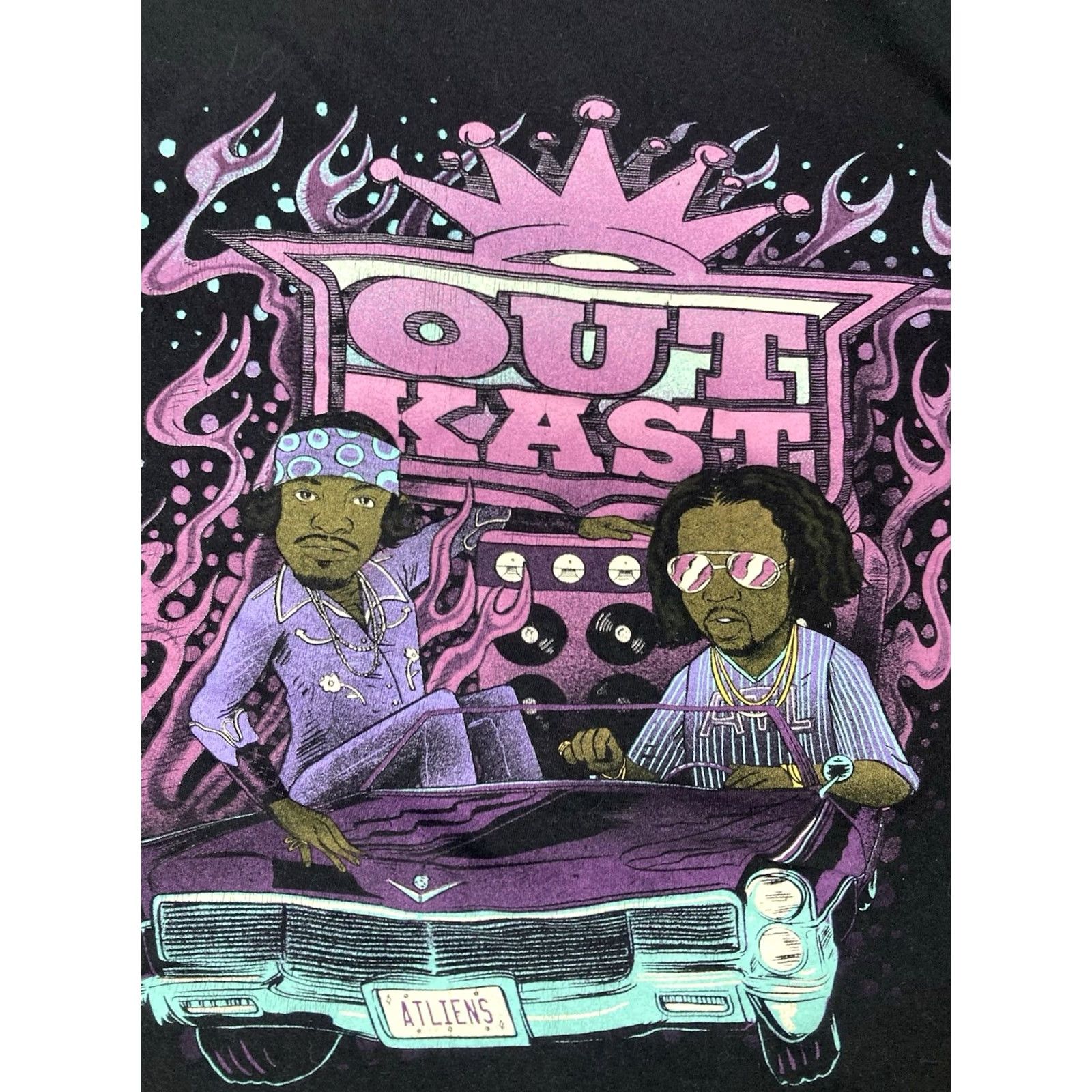 Vintage VINTAGE Outkast T-shirt Women XXL Black Short Sleeve Rap Music/Outkast Shirt Women 2XL Black Hip Hop Retro Size XXL / US 16-18 / IT 52-54 - 2 Thumbnail