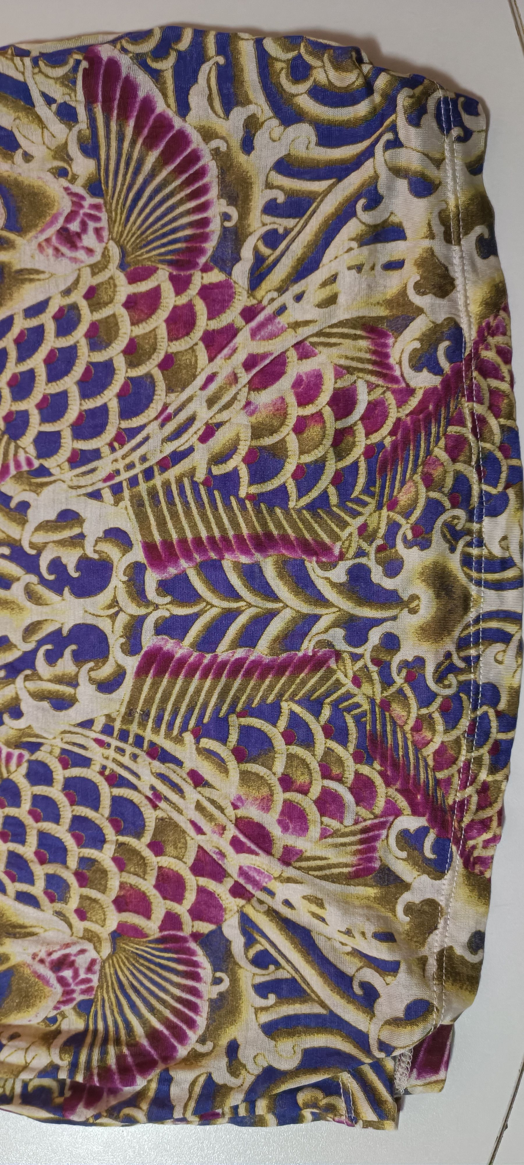 Jean Paul Gaultier Dragon and fishes silk dress Size S / US 4 / IT 40 - 13 Thumbnail