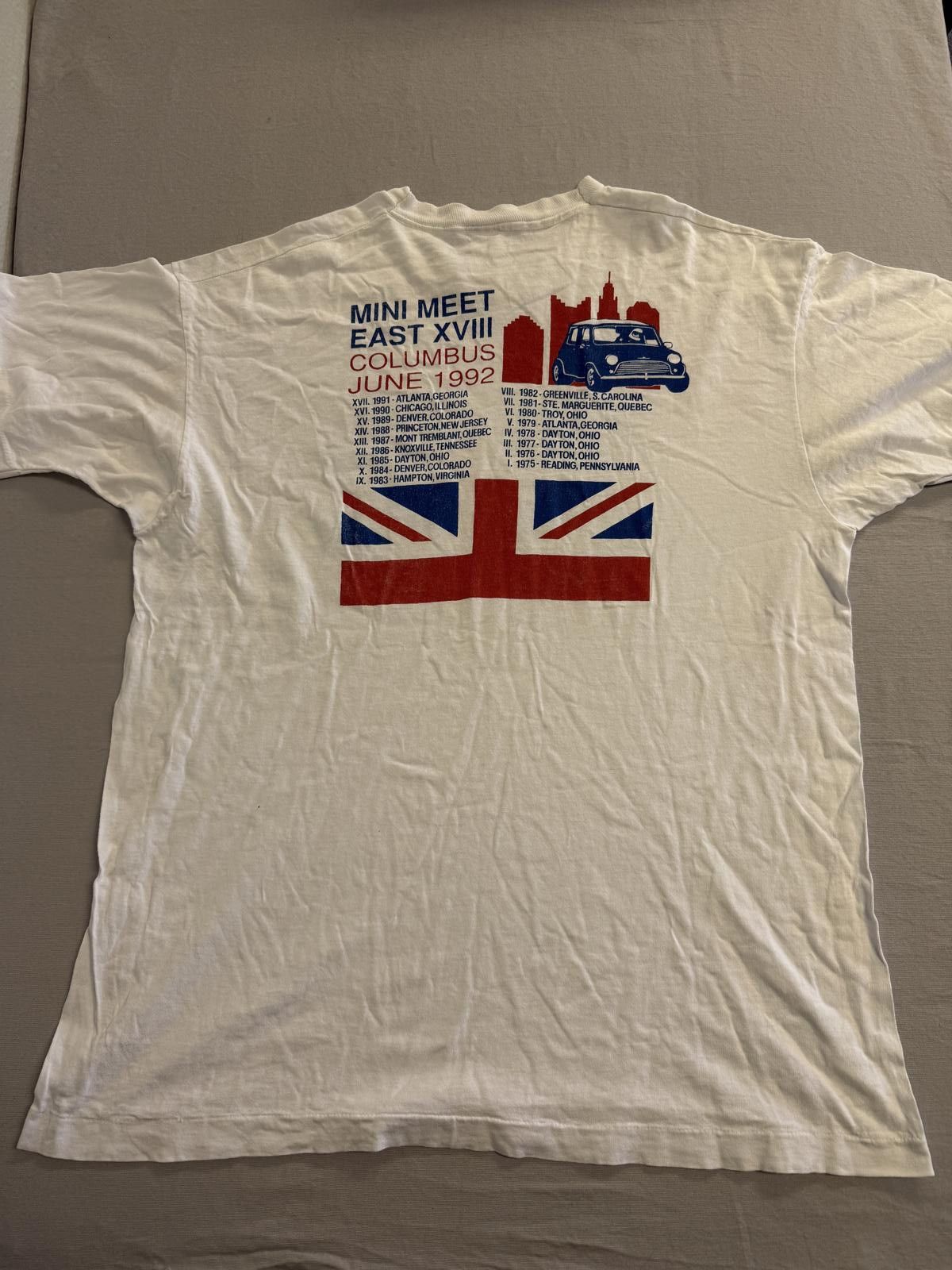 Fruit Of The Loom Vintage Mini Cooper T-shirt Mini Meet East XVIII 1992 XXL Size US XXL / EU 58 / 5 - 2 Thumbnail