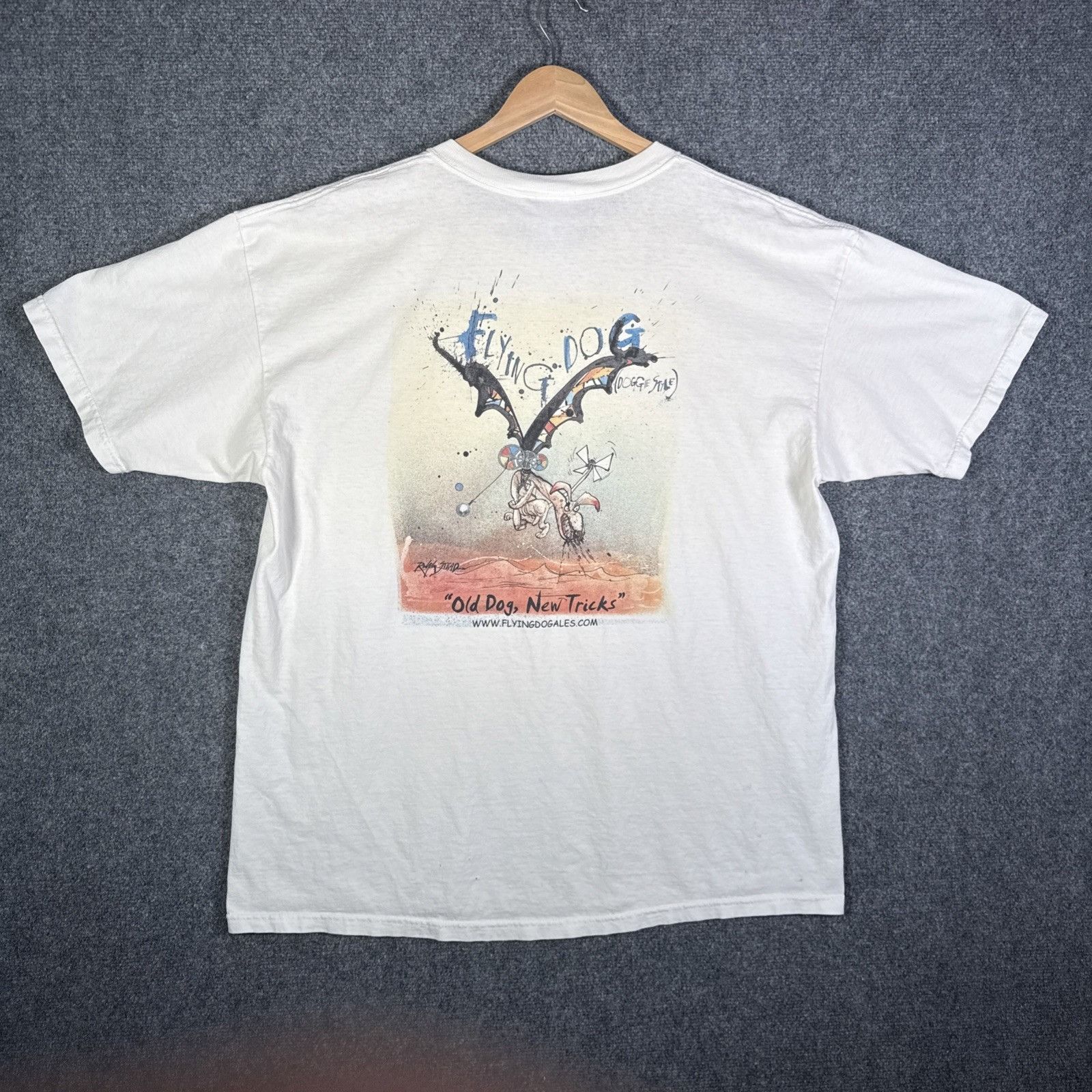 Vintage Vintage Ralph Steadman Shirt Mens XL White Art Abstract Beer Size US XL / EU 56 / 4 - 2 Thumbnail