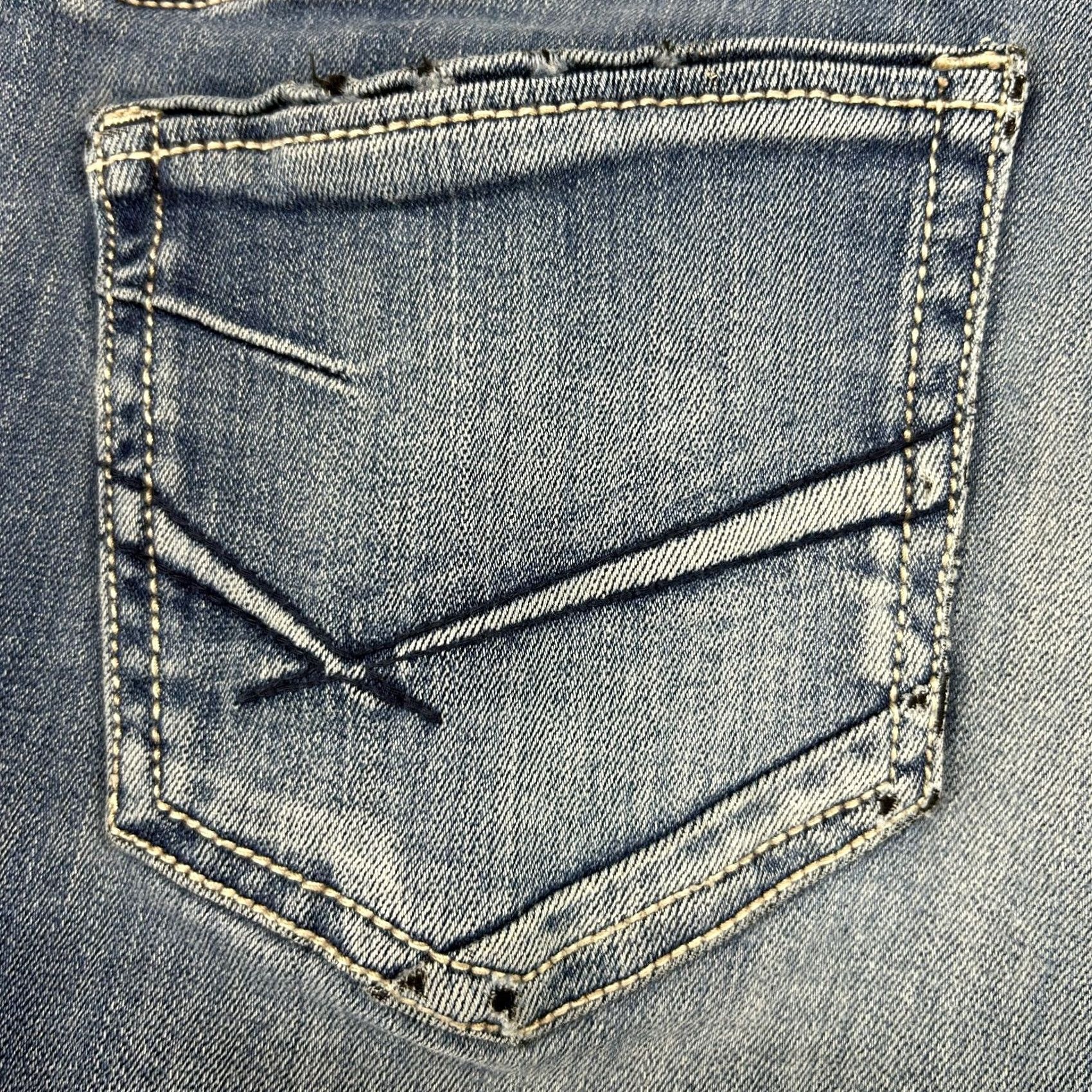 Vintage BKE Payton Jeans Women 27x31.5 Blue Skinny Mid Rise Regular Denim 5-Pocket Distressed Logo Buckle Bke Jeans Size 27" / US 4 / IT 40 - 5 Thumbnail