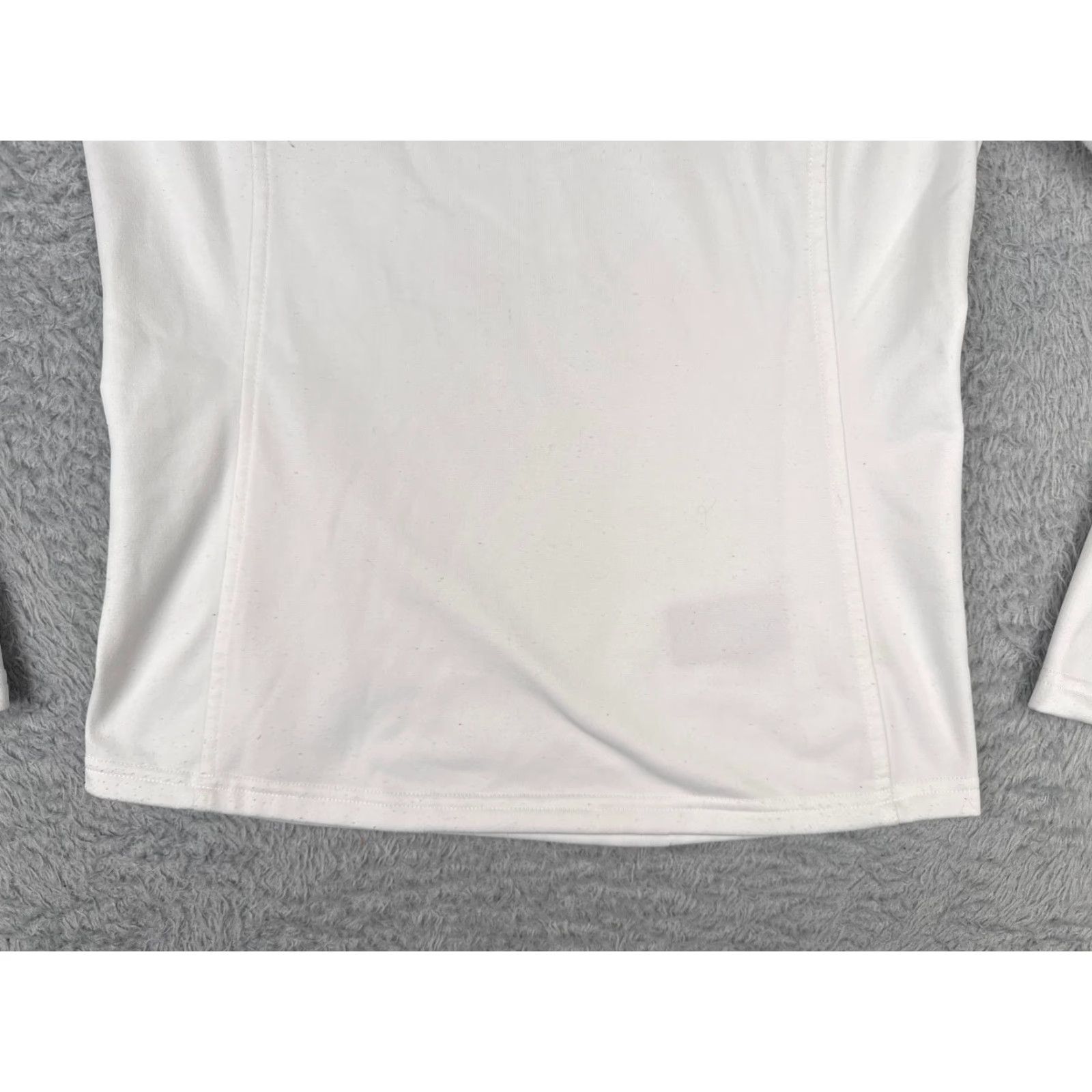 The North Face The North Face Sweater Women Small Petite White 1/4 Zip Vaporwick 100% Polyester Size S / US 4 / IT 40 - 5 Thumbnail