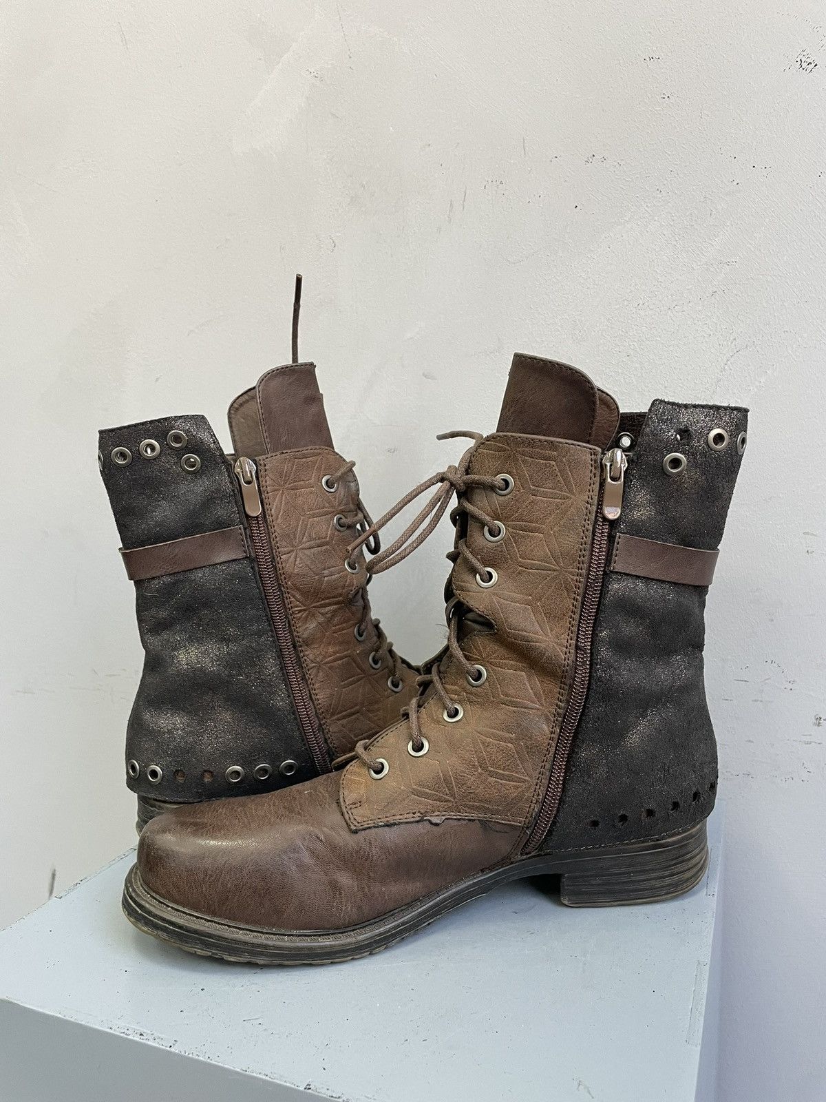 If Six Was Nine Ankle moto guidi style leather boots A.S. 98 boota 90s Size US 7.5 / EU 40-41 - 10 Thumbnail
