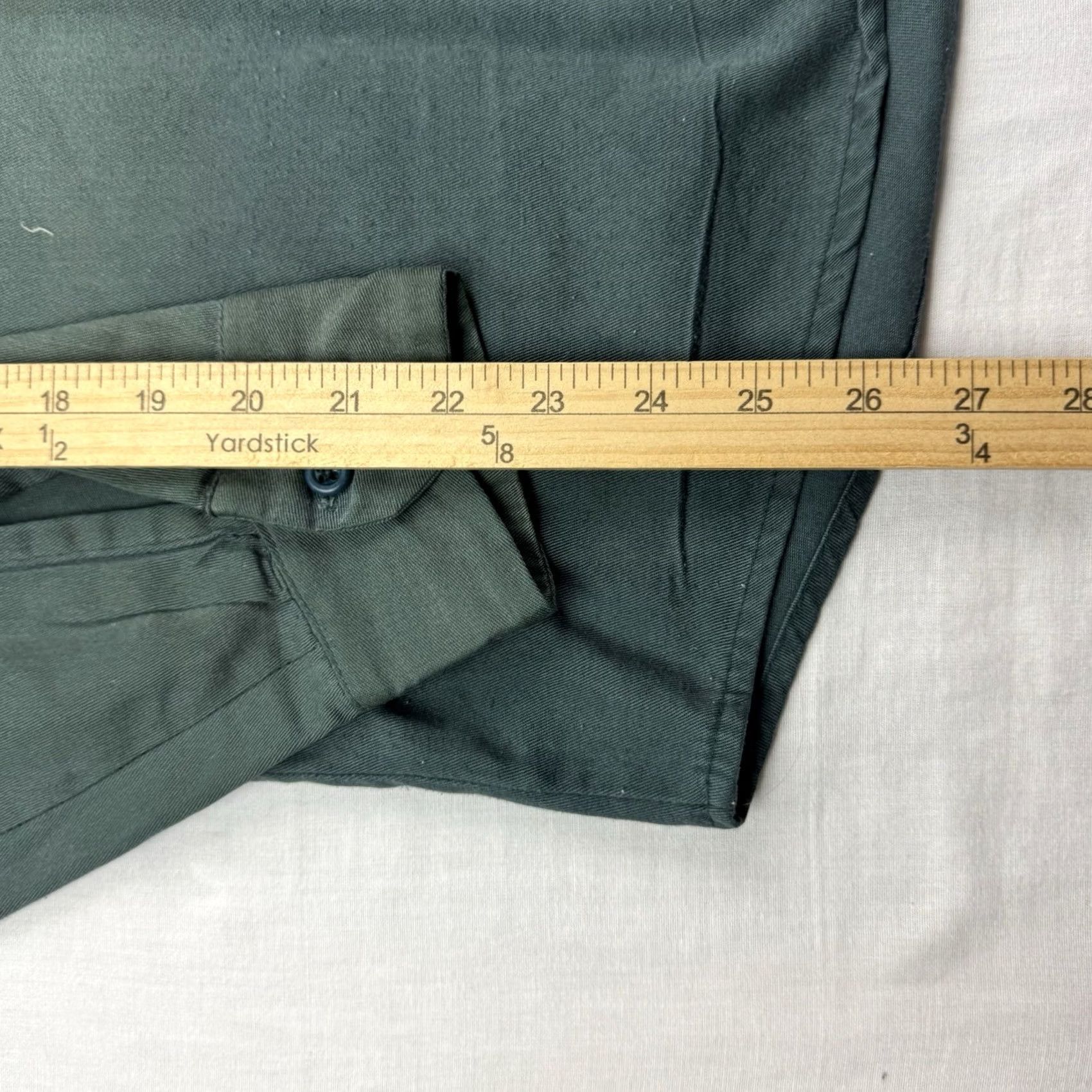 Vintage VINTAGE Shirt Adult Medium Green 70s USA Button-Up Long Sleeve Solid Unbranded Regular Mens Size US M / EU 48-50 / 2 - 6 Thumbnail