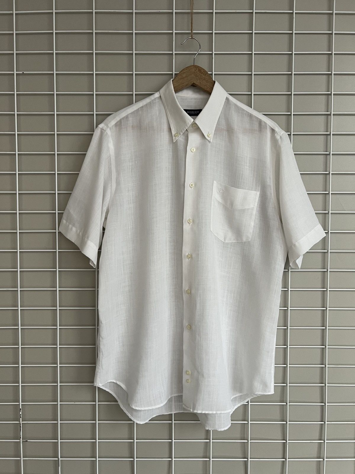 Burberry Burberry London Linen/Polyester Button Shirt Mens Size L Size US L / EU 52-54 / 3 - 1 Thumbnail