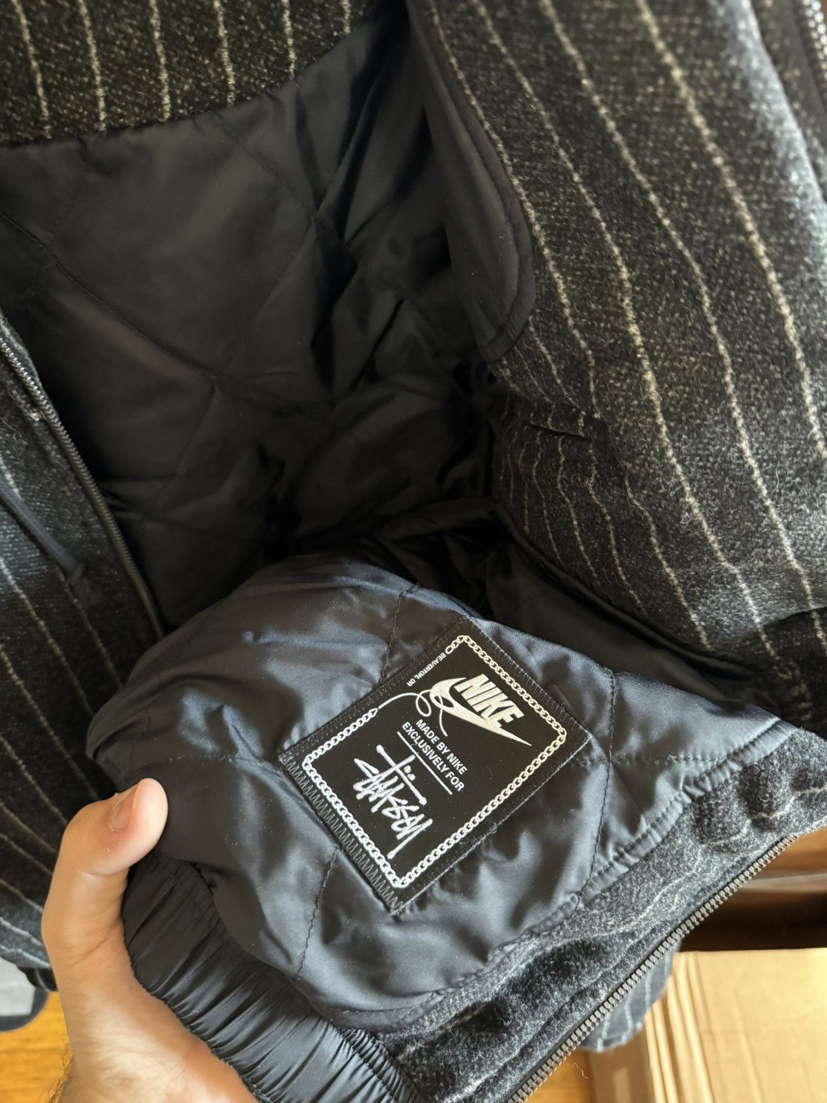 Nike × Stussy Stussy x Nike Striped Wool Jacket | Grailed