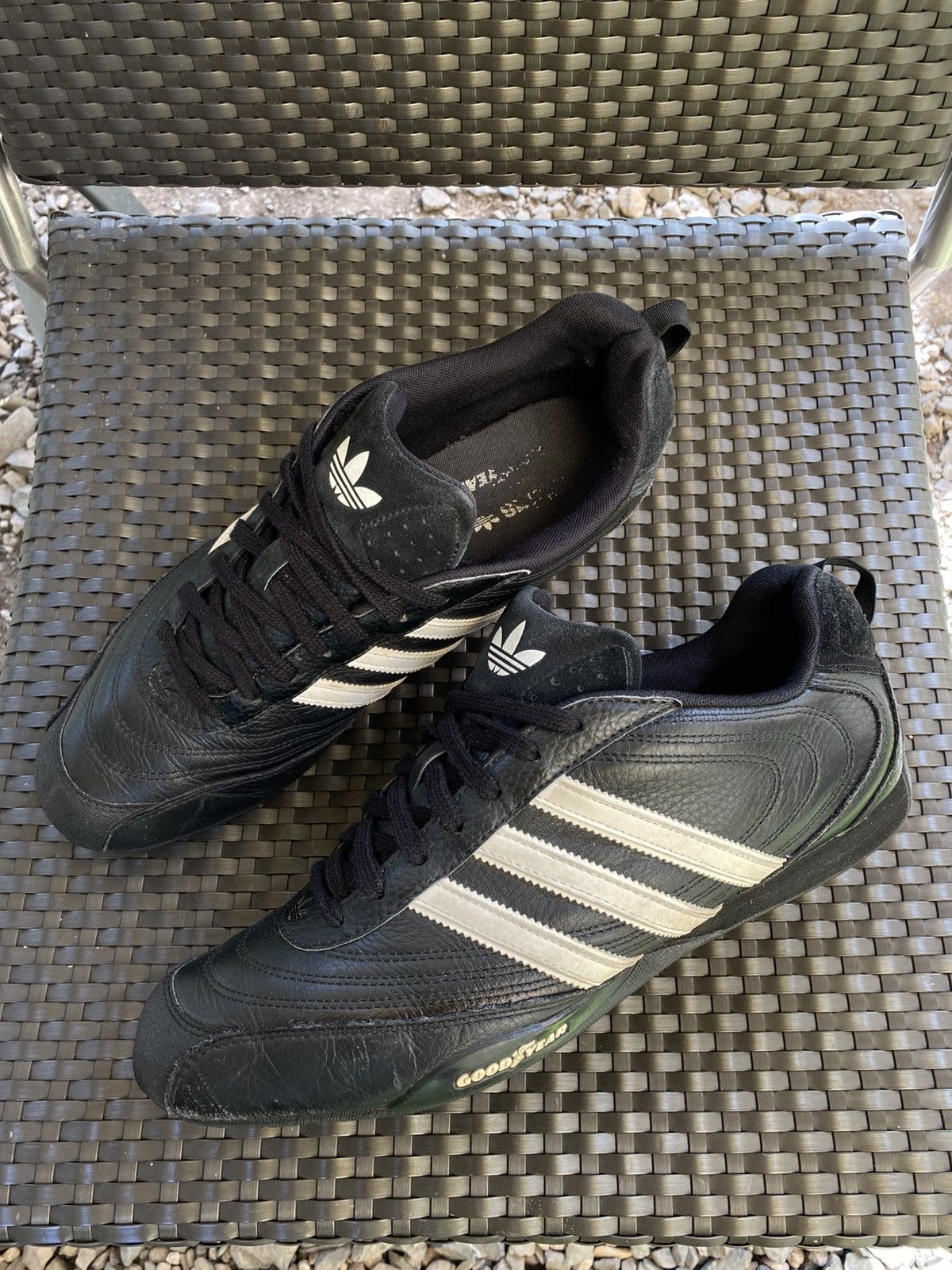 Adidas Adidas Goodyear Leather Sneakers Y2K Taekwondo Size US 11.5 / EU 44-45 - 1 Thumbnail
