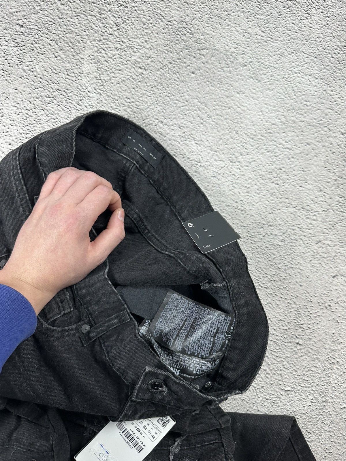 Japanese Brand Denim Slim Fit Jeans Balmain Style Hype Y2K Drill Style Size US 32 / EU 48 - 11 Thumbnail